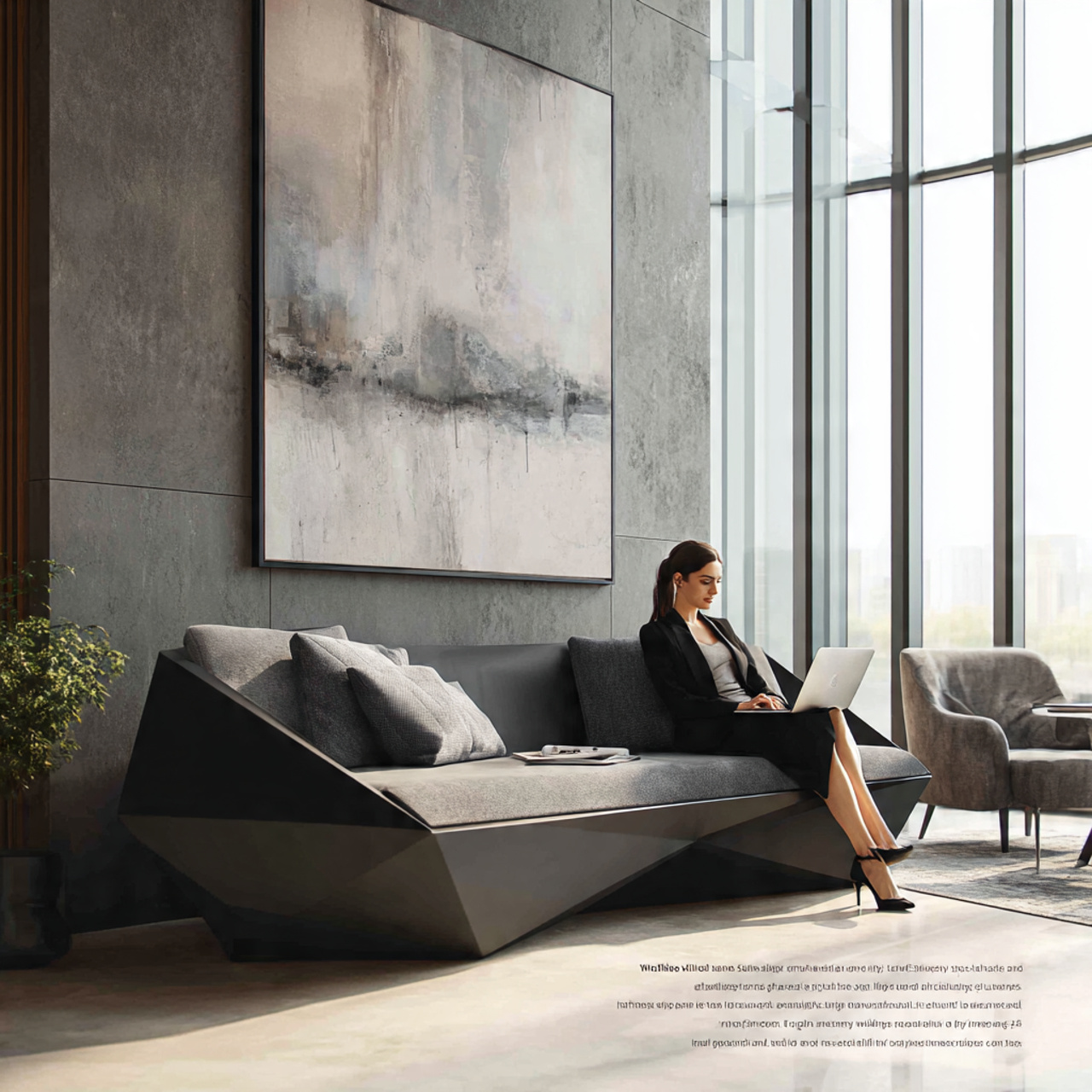25 Stunning Living Room Sofa Design Ideas to Transform Your Space 23 minimalist modern living room with a charcoal geom