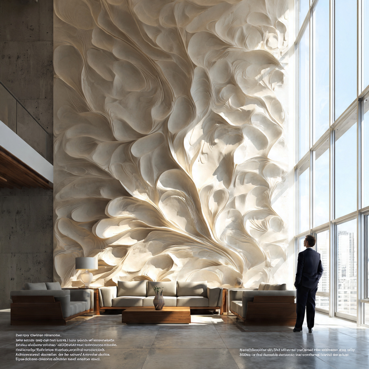 modern living room displaying a living room accent