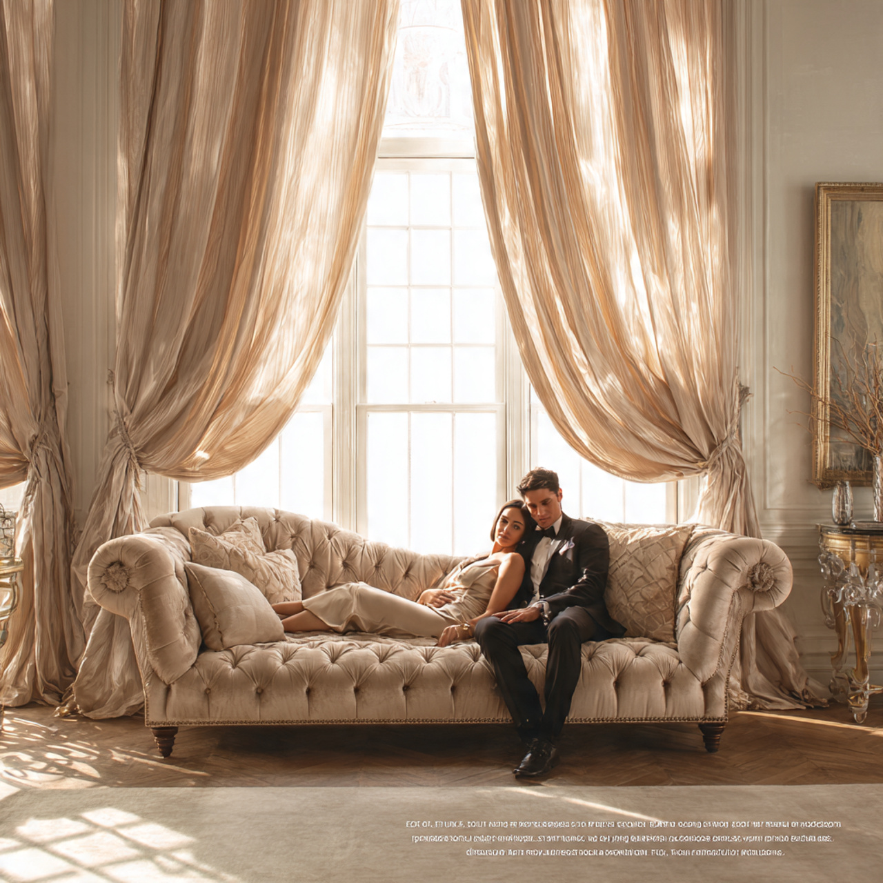 25 Stunning Living Room Sofa Design Ideas to Transform Your Space 24 opulent living room with a silk blend tufted daybe