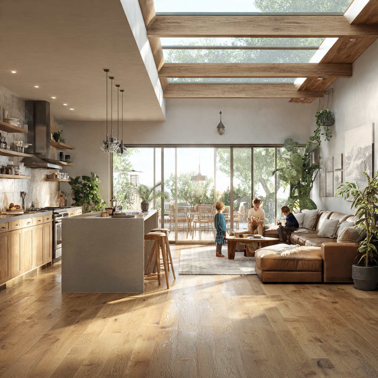 prompt a spacious open floor plan featuring a mode