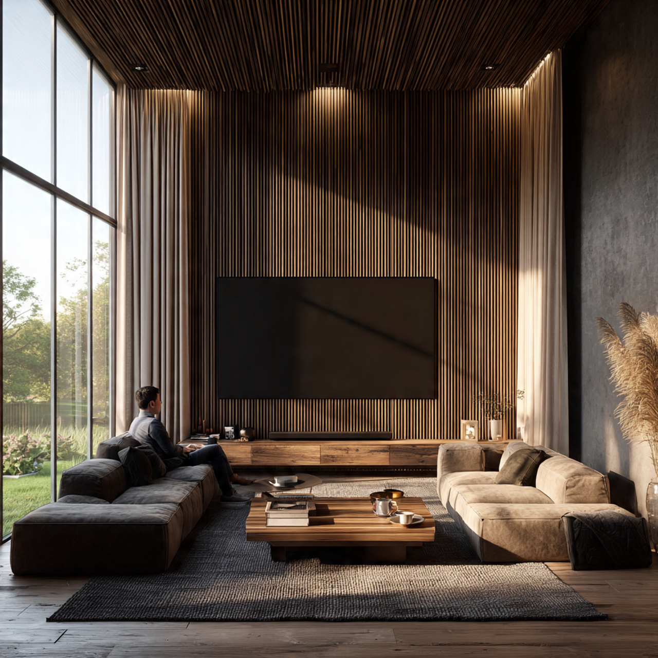 prompt realistic living room tv wall ideas with fl