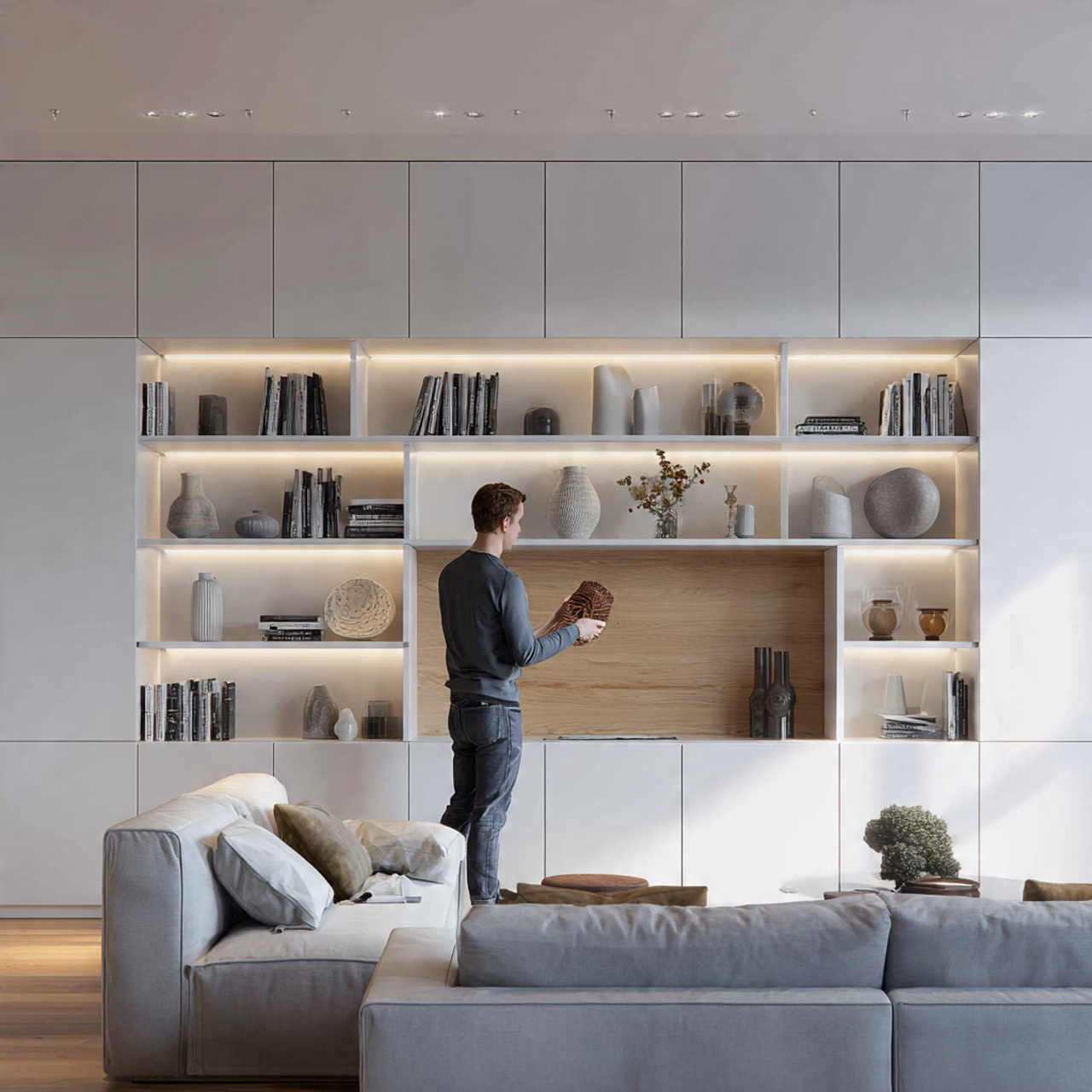 prompt ultra realistic living room tv wall ideas f 2