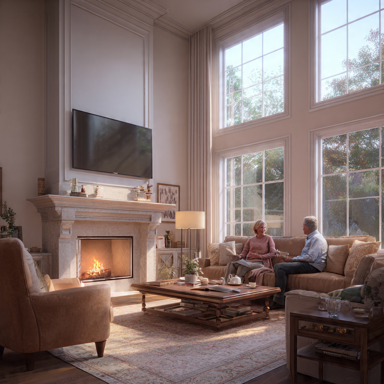 prompt ultra realistic living room tv wall ideas f 9 1