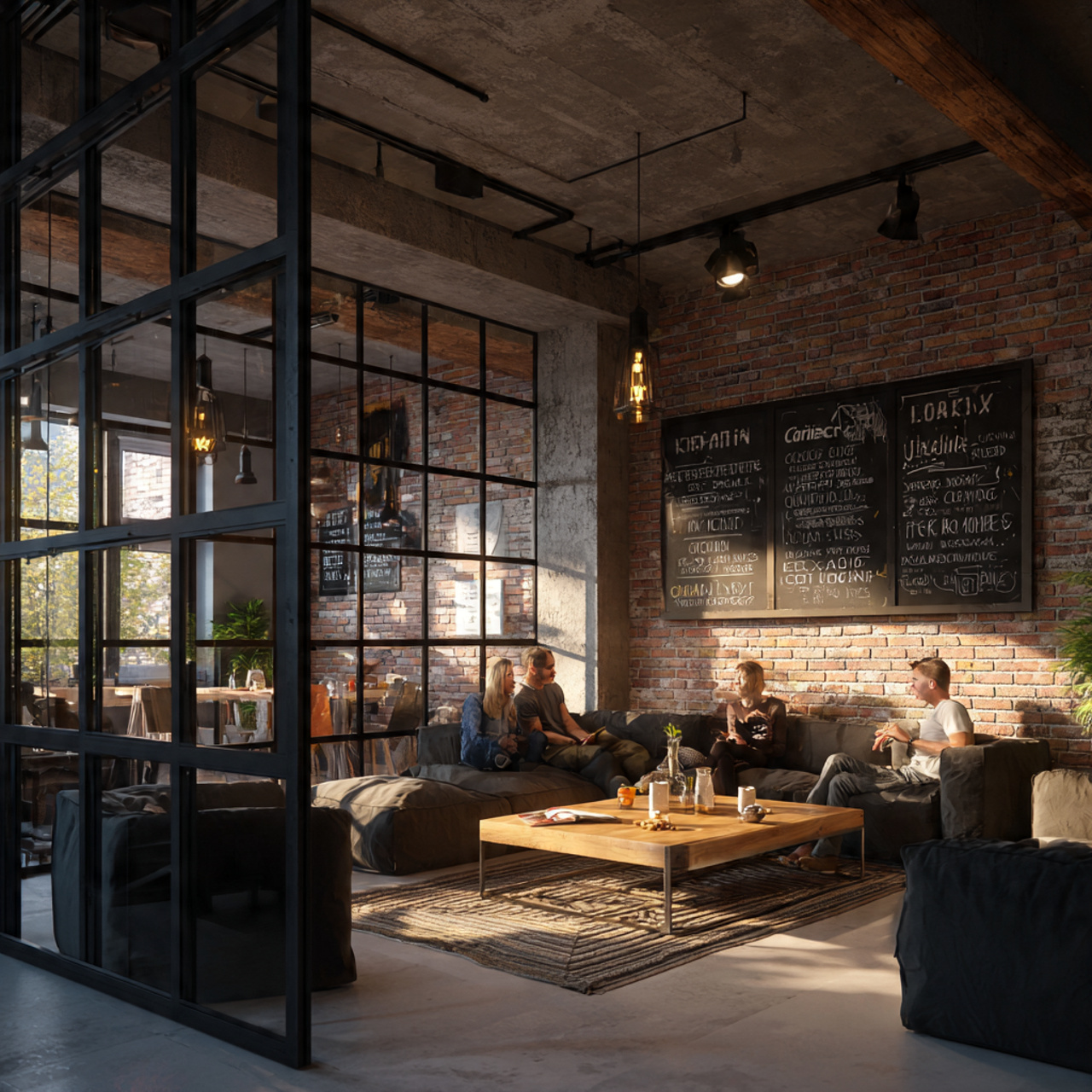 25 Modern & Elegant Living Room Partition Design Ideas You’ll Love 3 realistic industrial living room with black metal