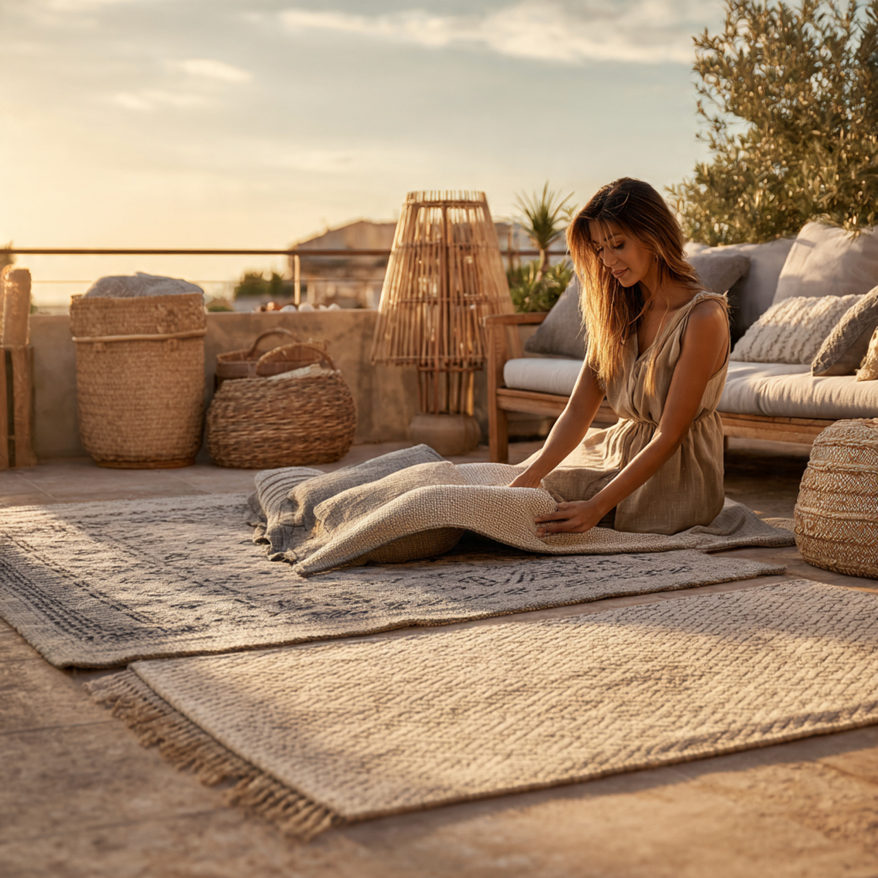 realistic lifestyle image of balcony decor ideas h 1