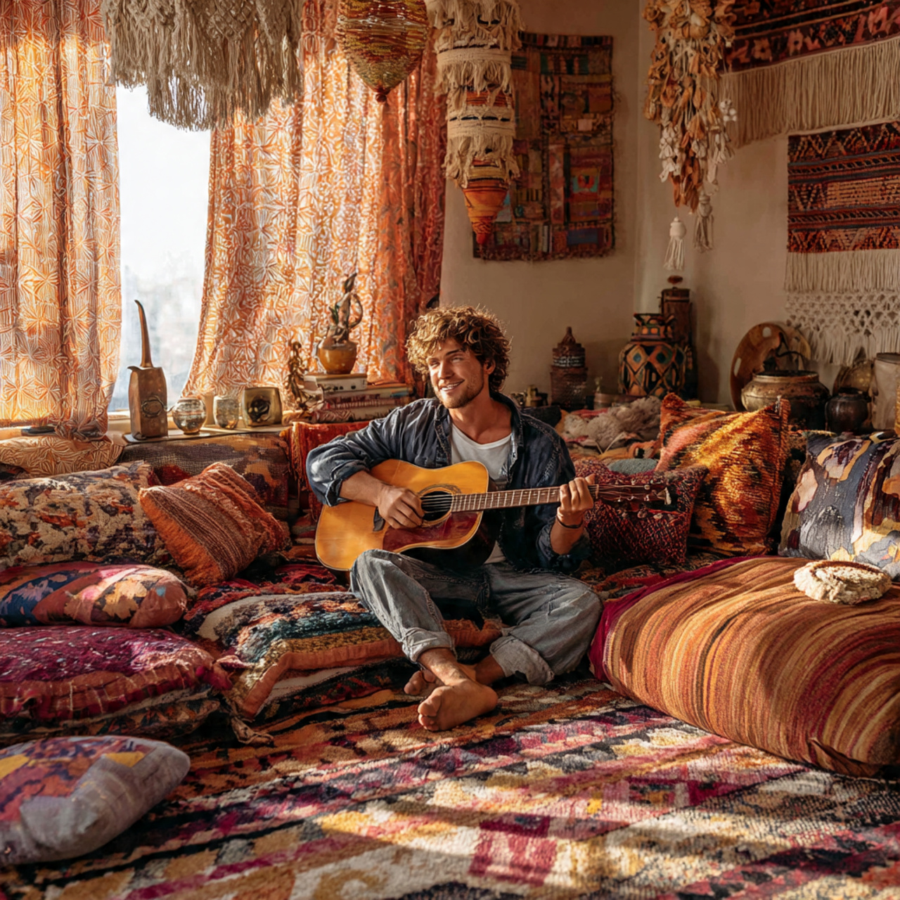 realistic lifestyle image of living room designs i