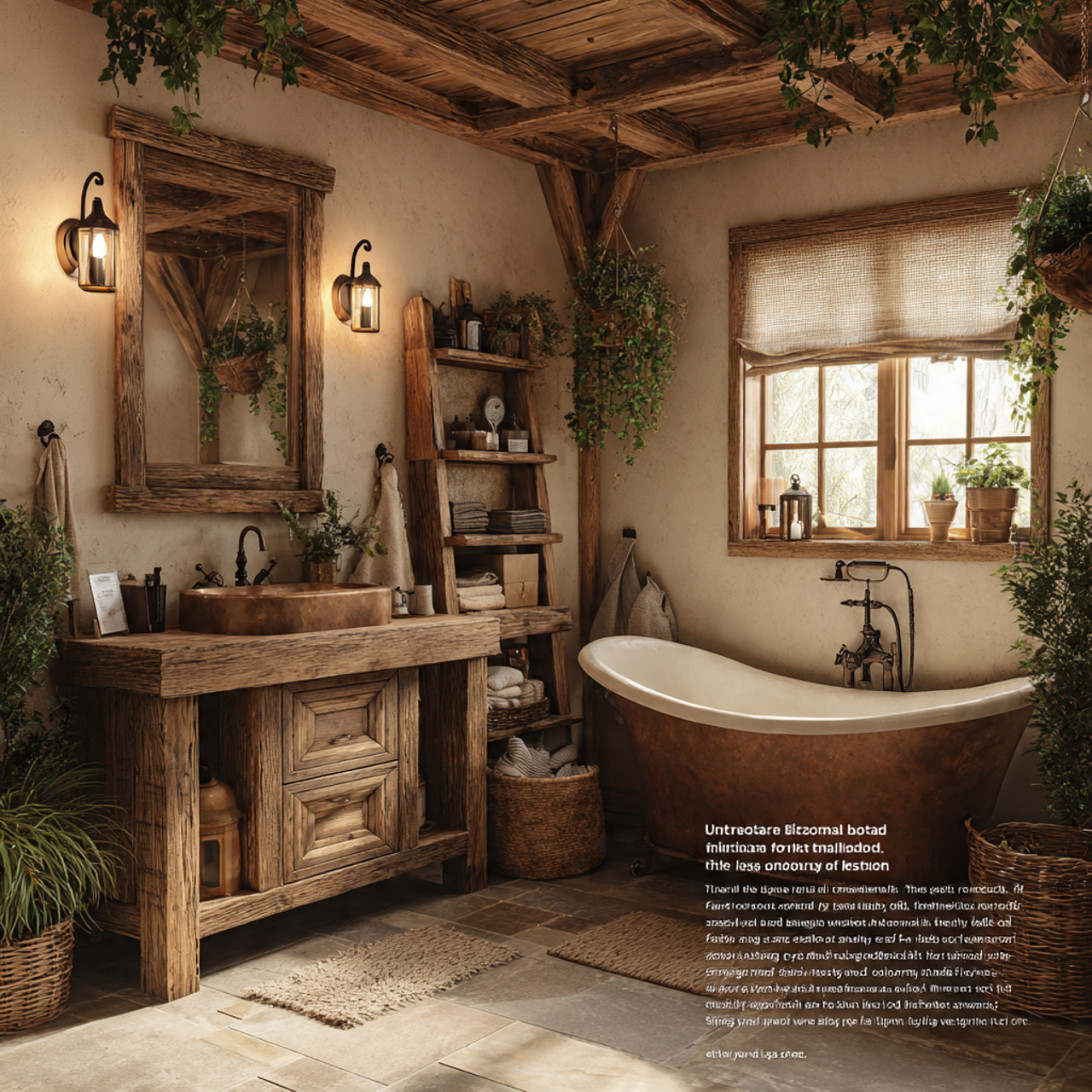 rustic bathroom decor