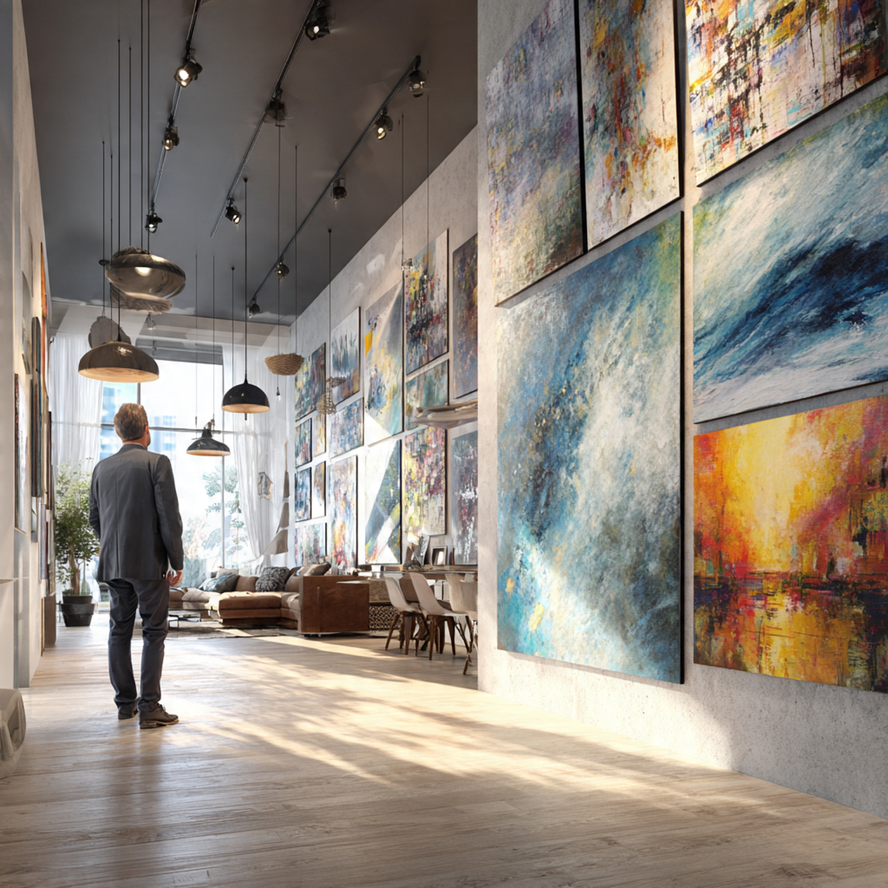 ultra realistic artistic interior photo showing li