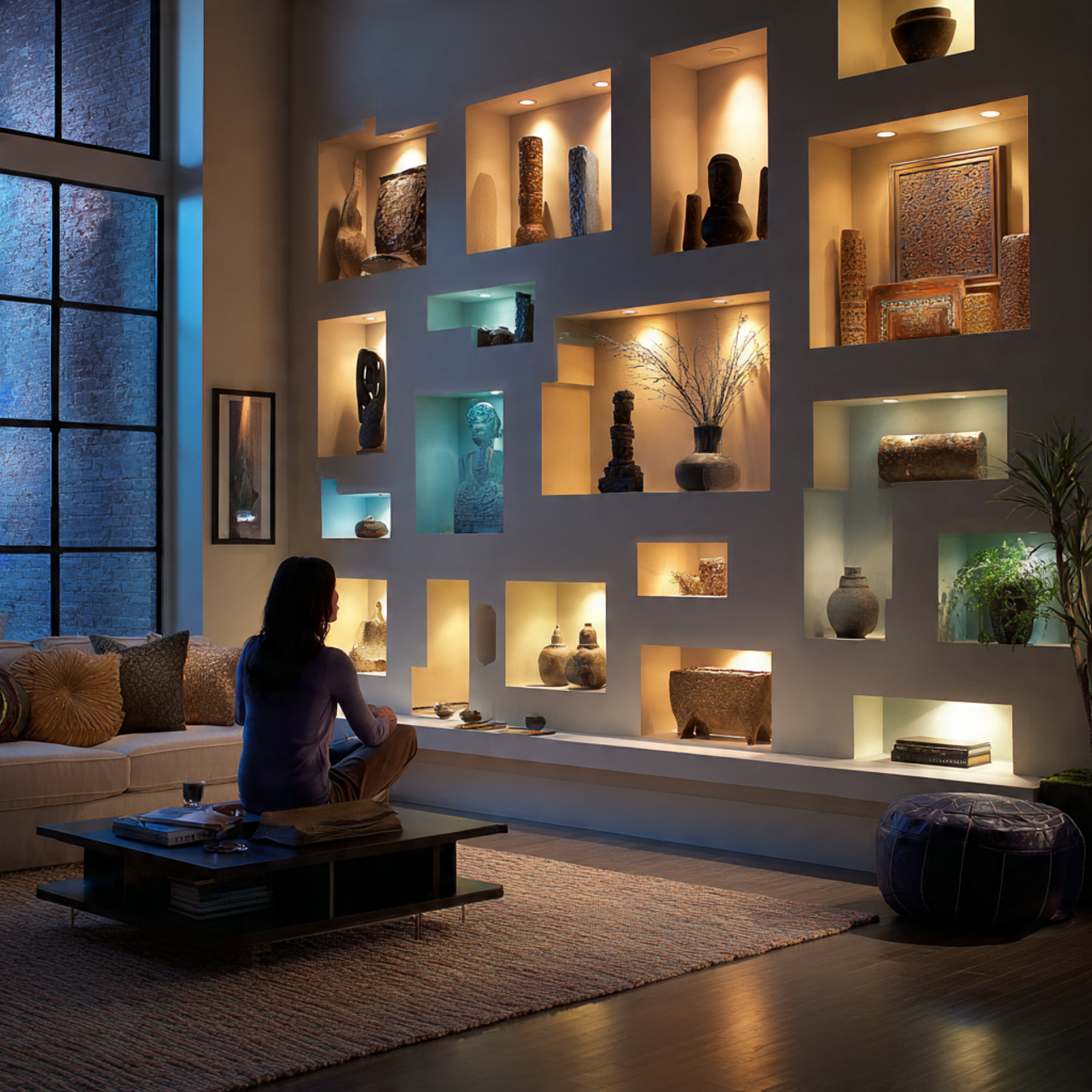 ultra realistic backlit floating display cubbies l