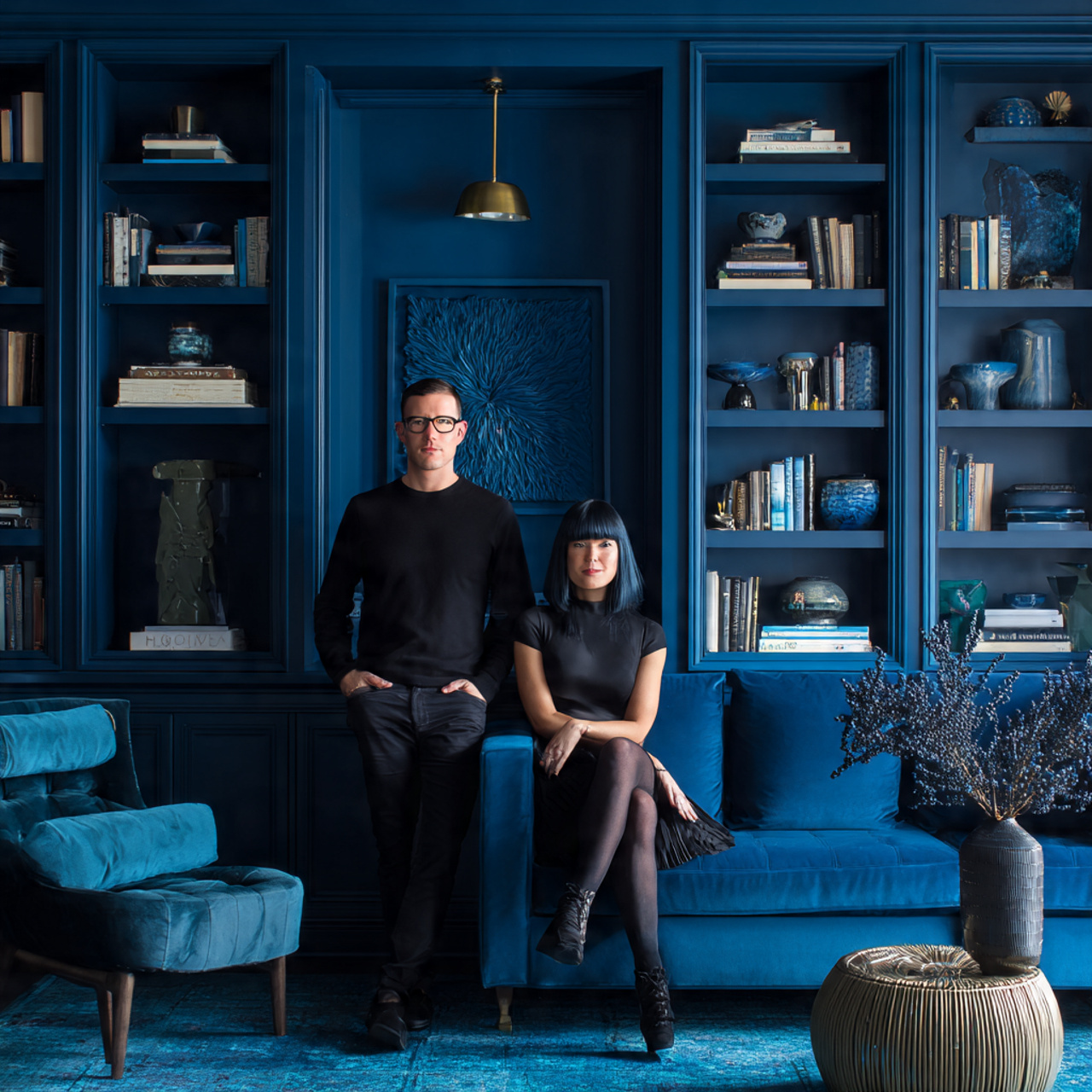 ultra realistic bold monochromatic color drenched