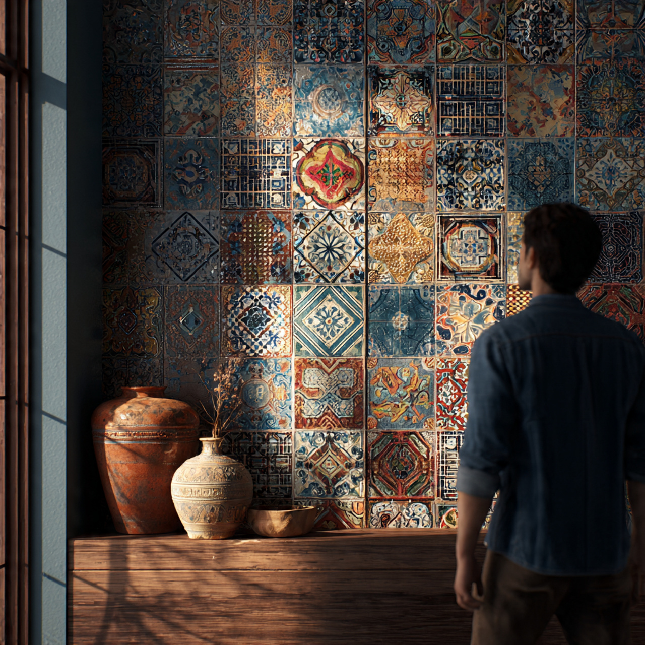 ultra realistic entryway wall decor with a small a