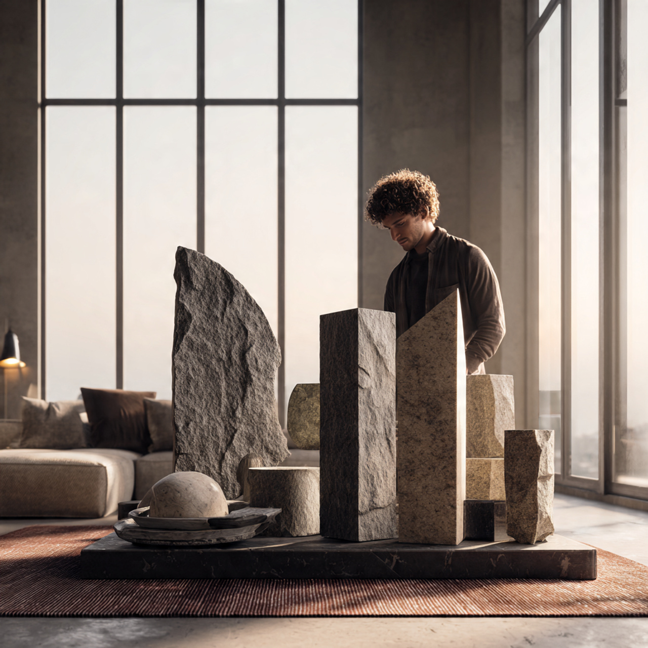 ultra realistic image of a living room table featu 1 1