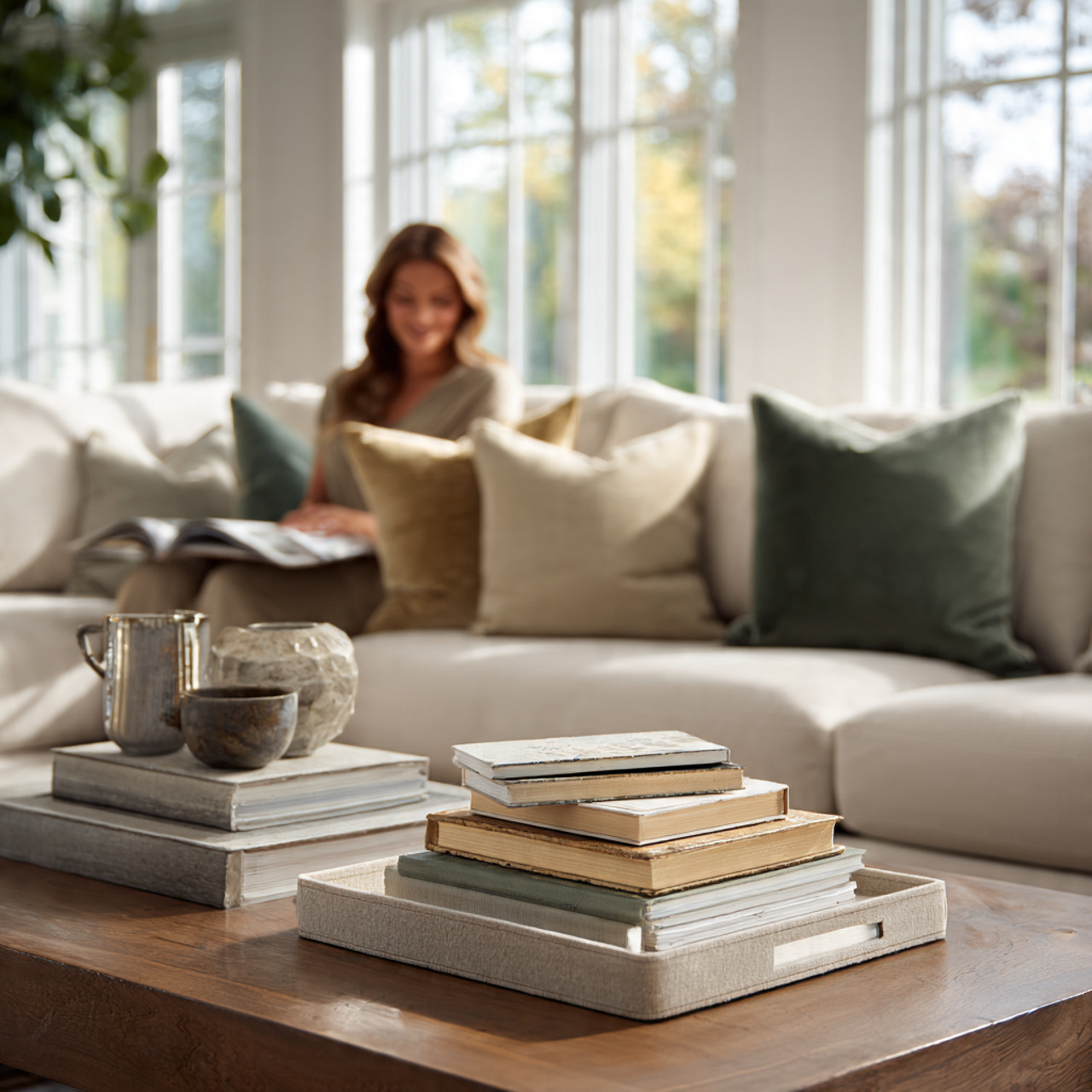 ultra realistic image of a modern living room tabl 1