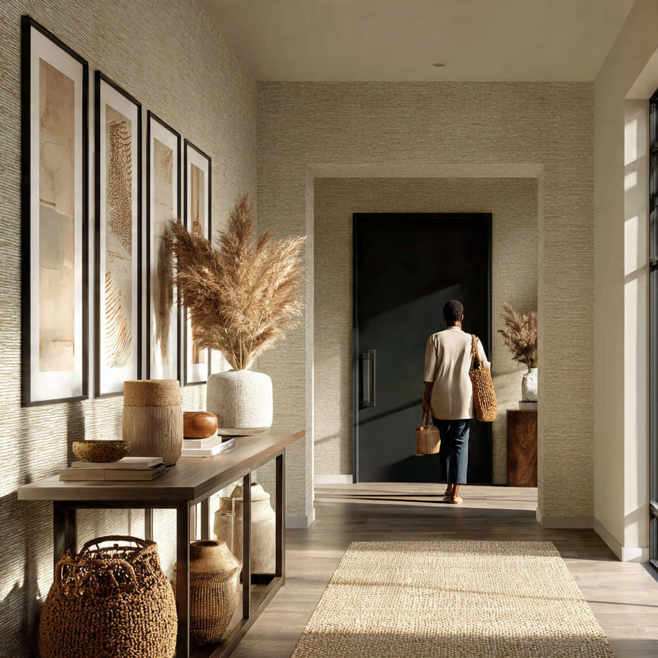 25 Best Entryway Decor Ideas for a Stylish and Welcoming First Impression 14 ultra realistic image of an entryway with