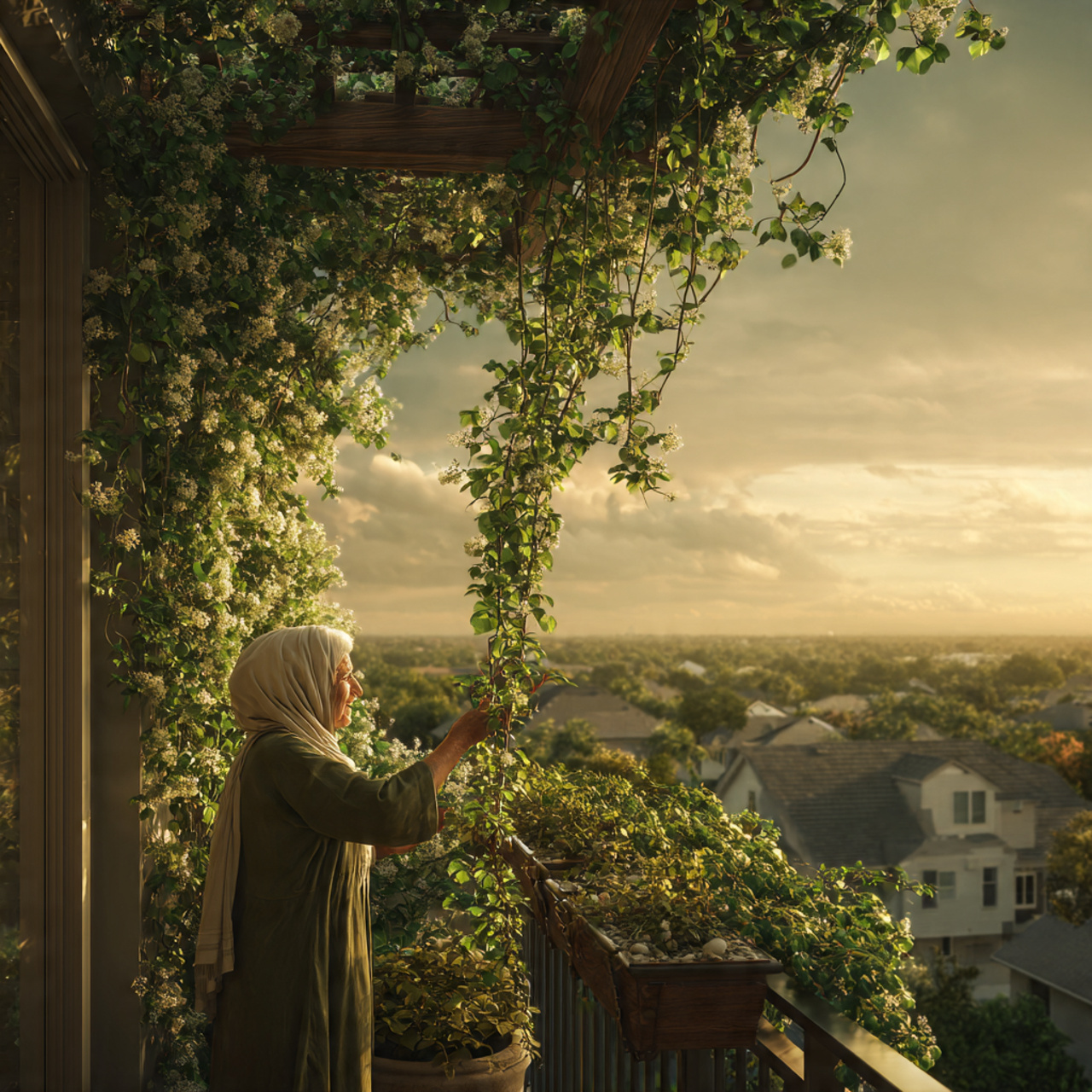 ultra realistic image of balcony decor ideas featu