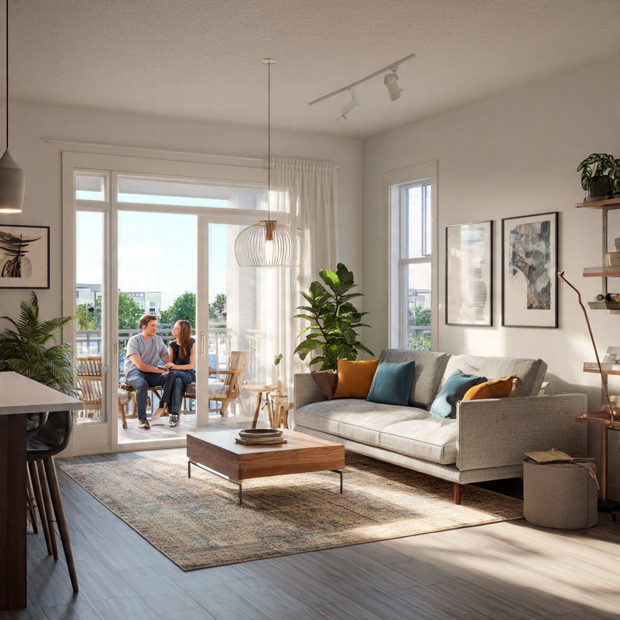 ultra realistic interior image of small living roo