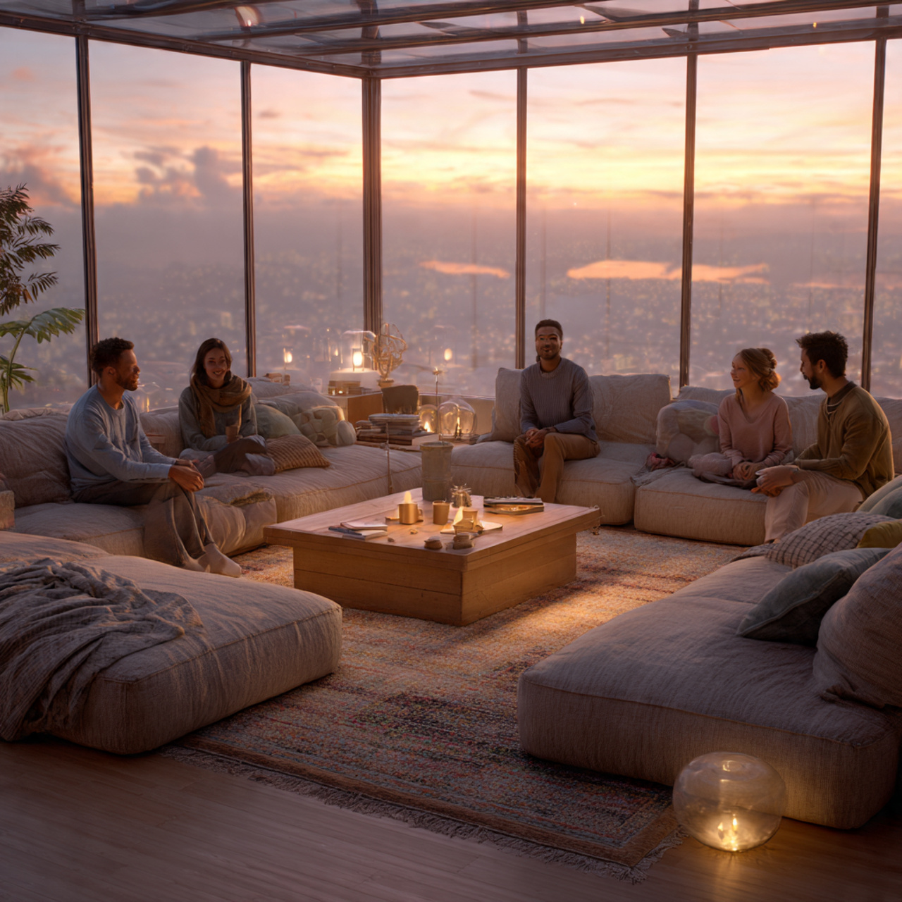 ultra realistic interior of a modern luxury home f