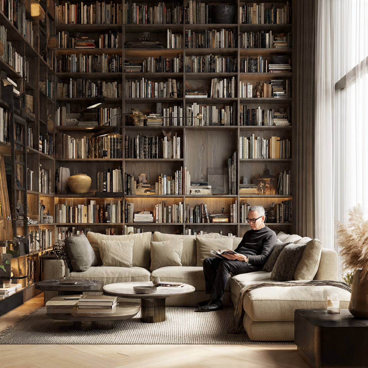 ultra realistic interior photo of living room back 1