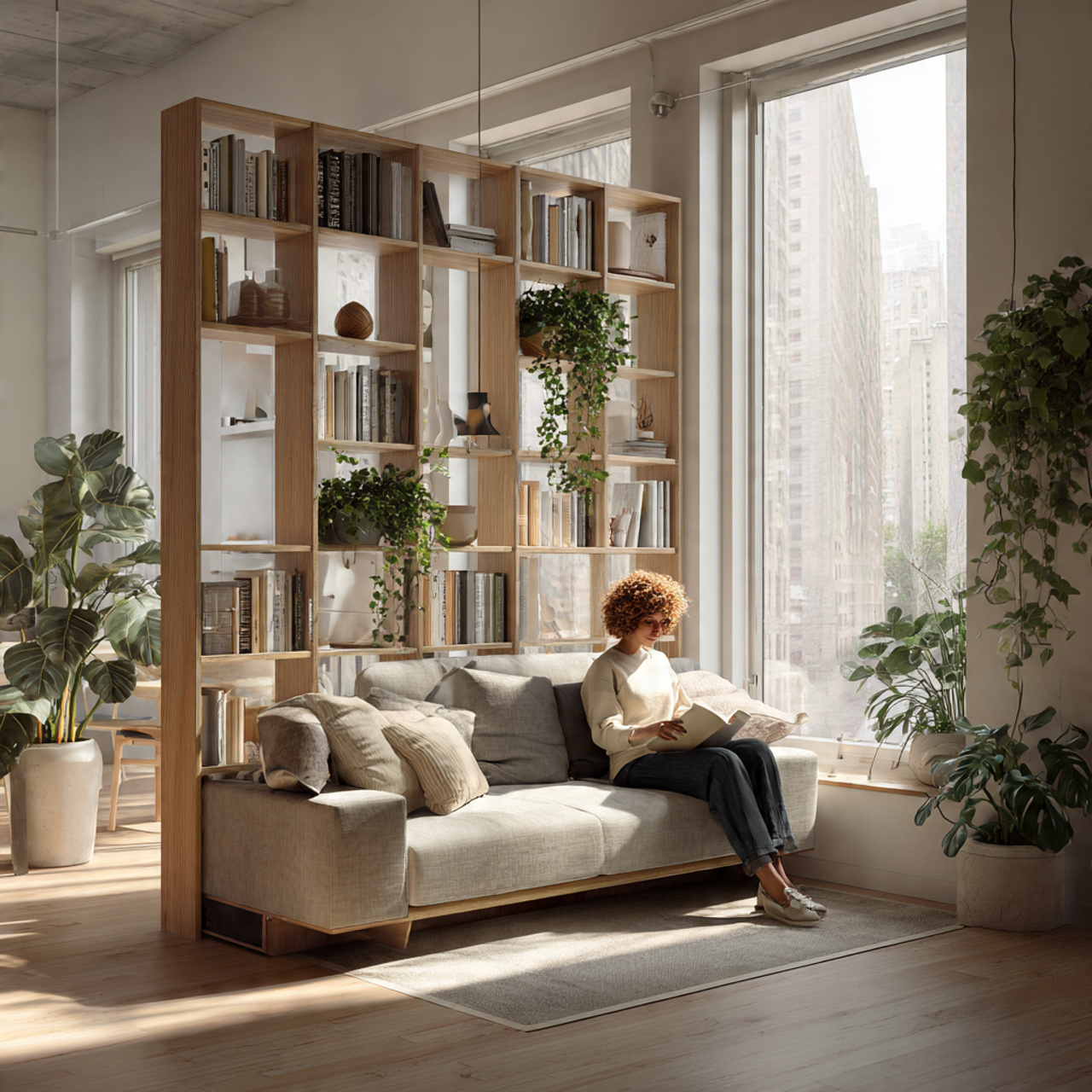 ultra realistic interior photo of living room divi