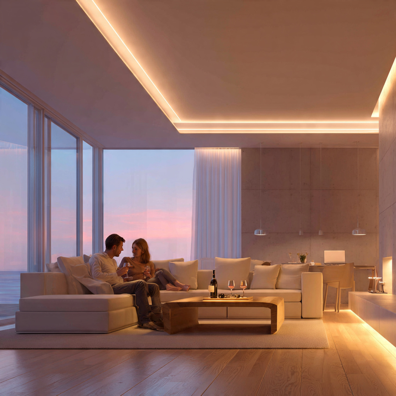 ultra realistic interior photo of living room ligh 4