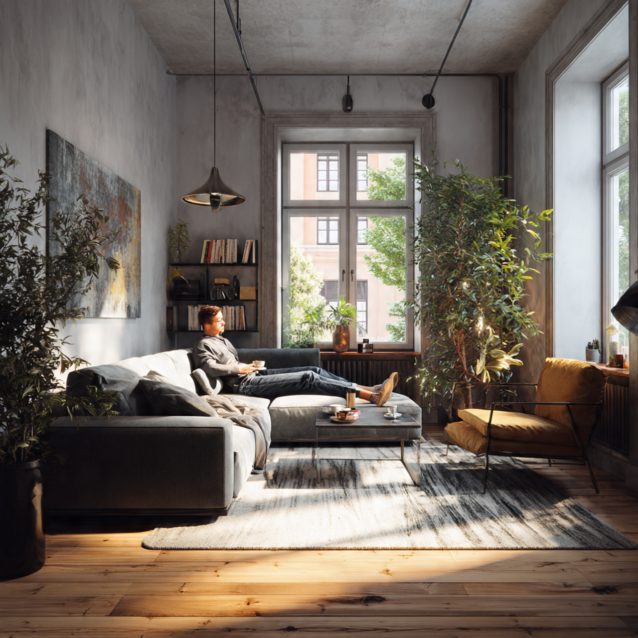 ultra realistic interior photo of small living roo 2