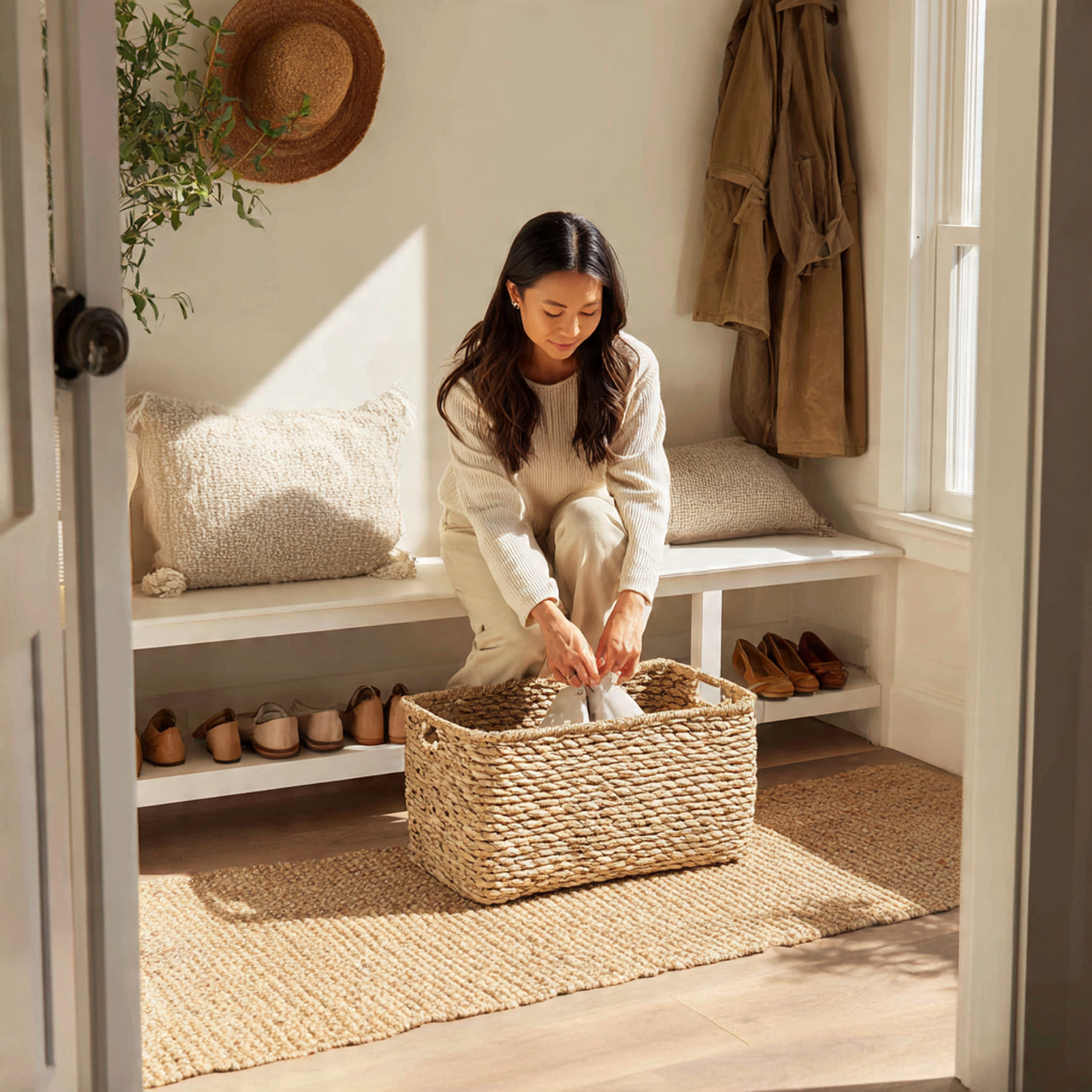 ultra realistic interior photography of small entr 3