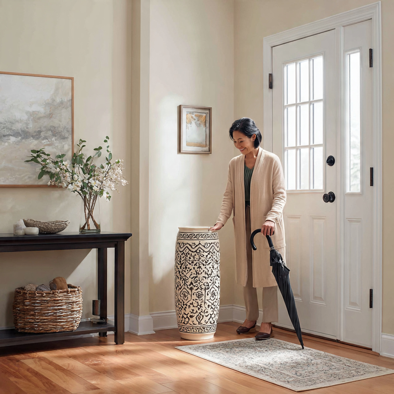 ultra realistic interior photography of small entr 5