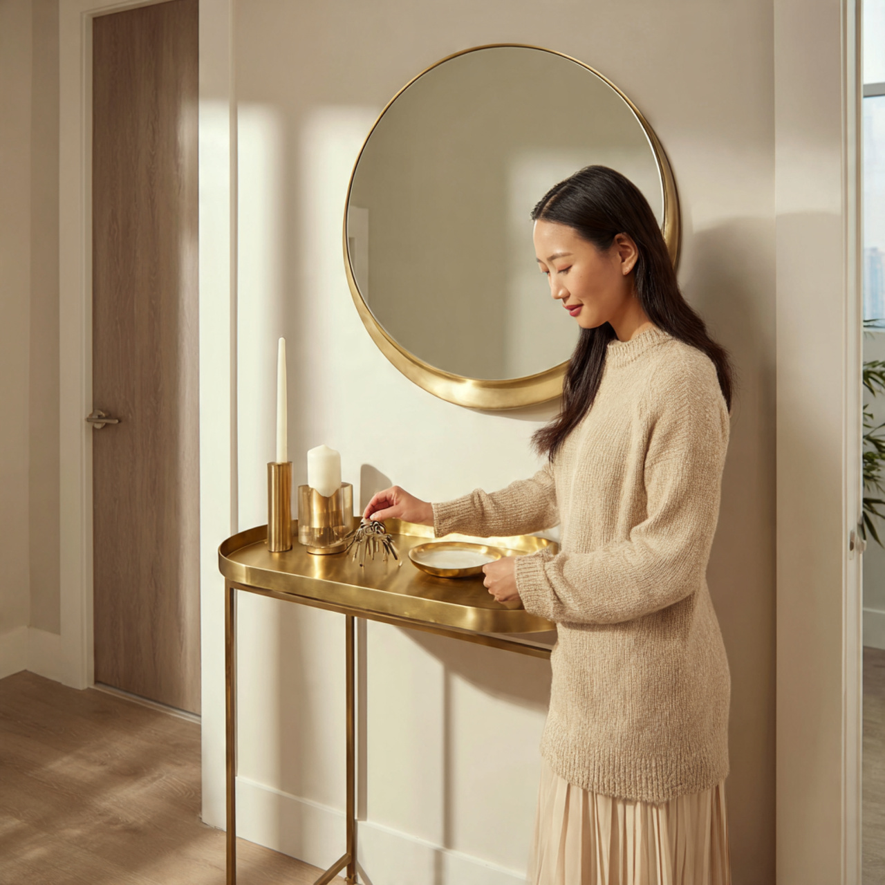 ultra realistic interior photography of small entr 7