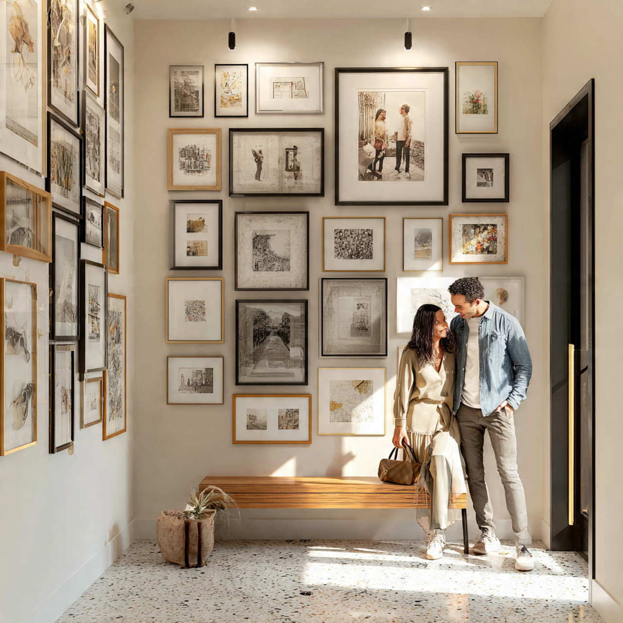 ultra realistic interior scene of small entryway d 1