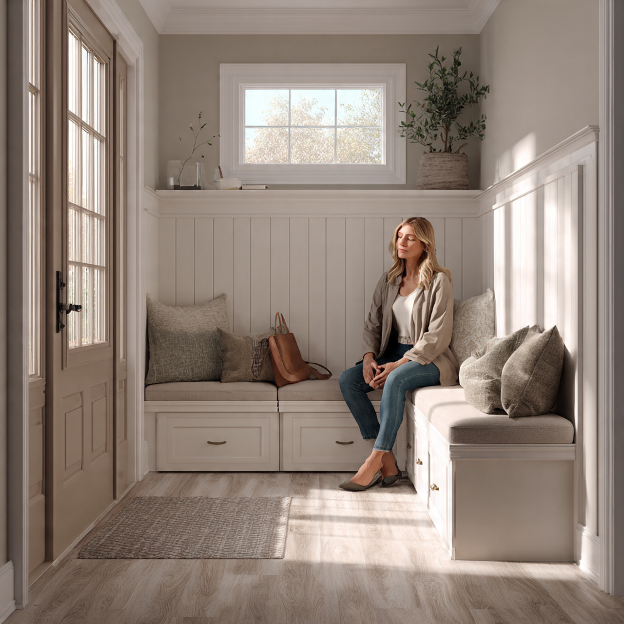 ultra realistic interior scene of small entryway d 2