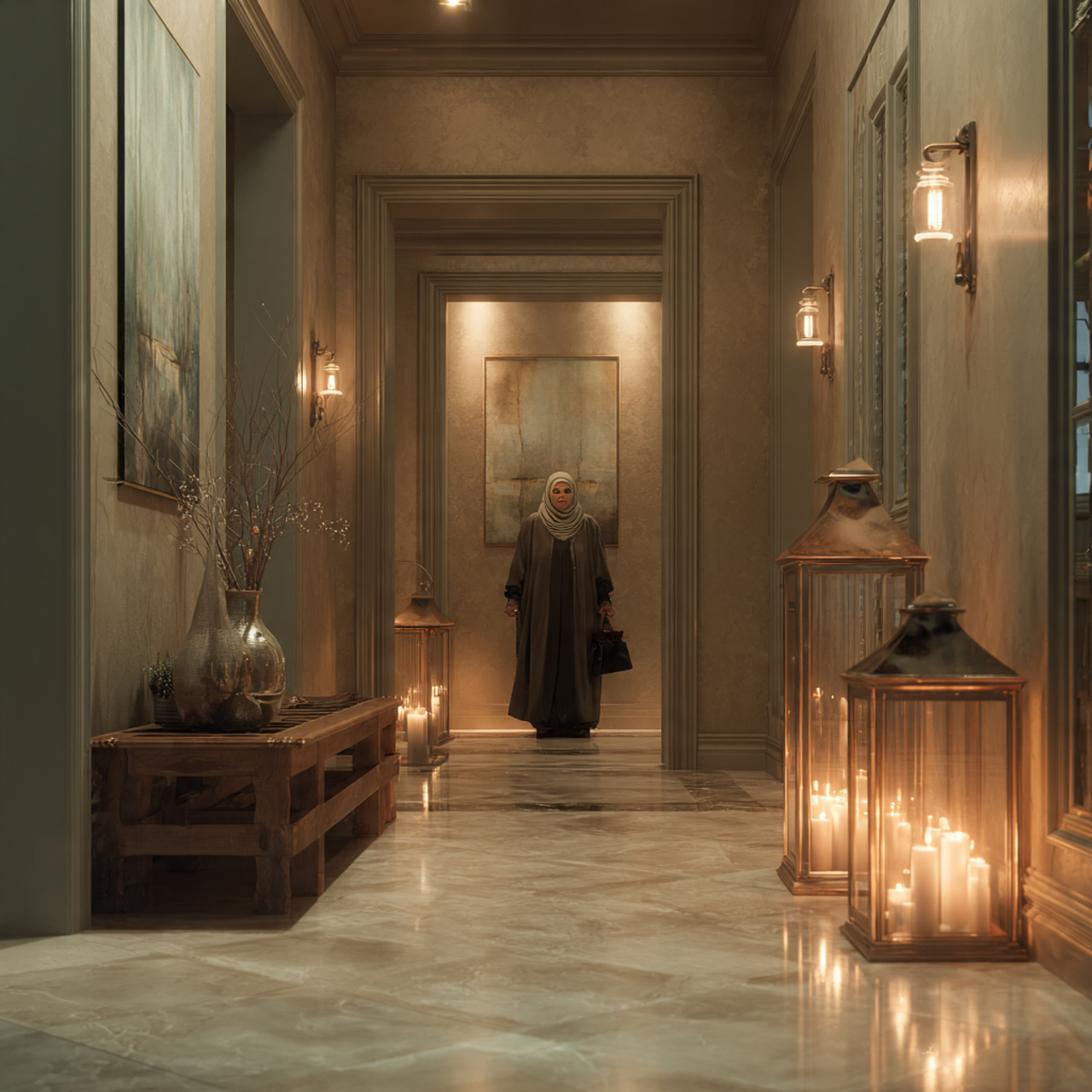 ultra realistic interior scene of small entryway d 5