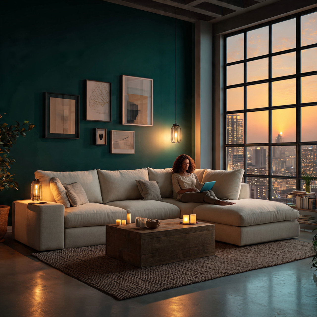 ultra realistic living room green ideas featuring