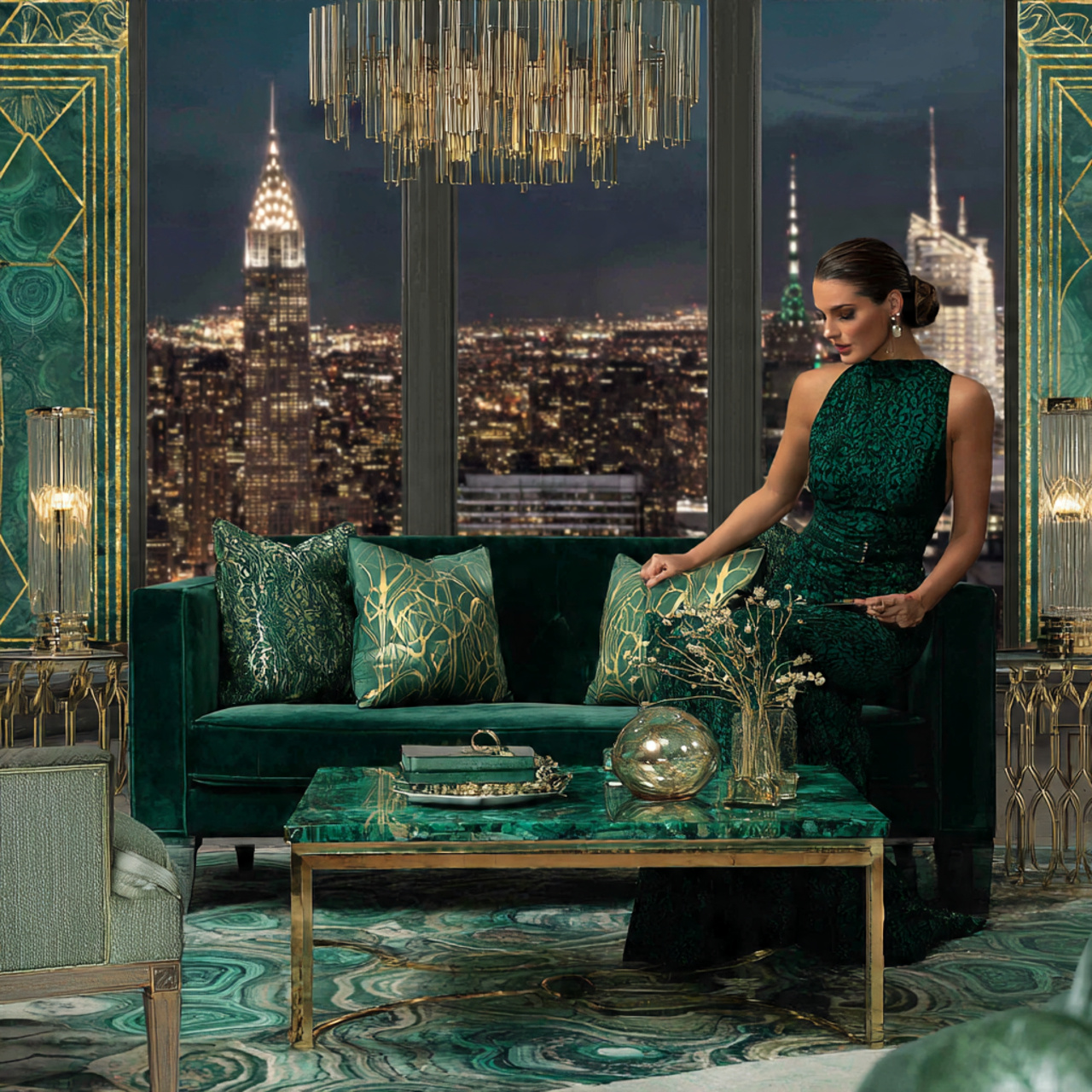 ultra realistic living room green ideas featuring 3