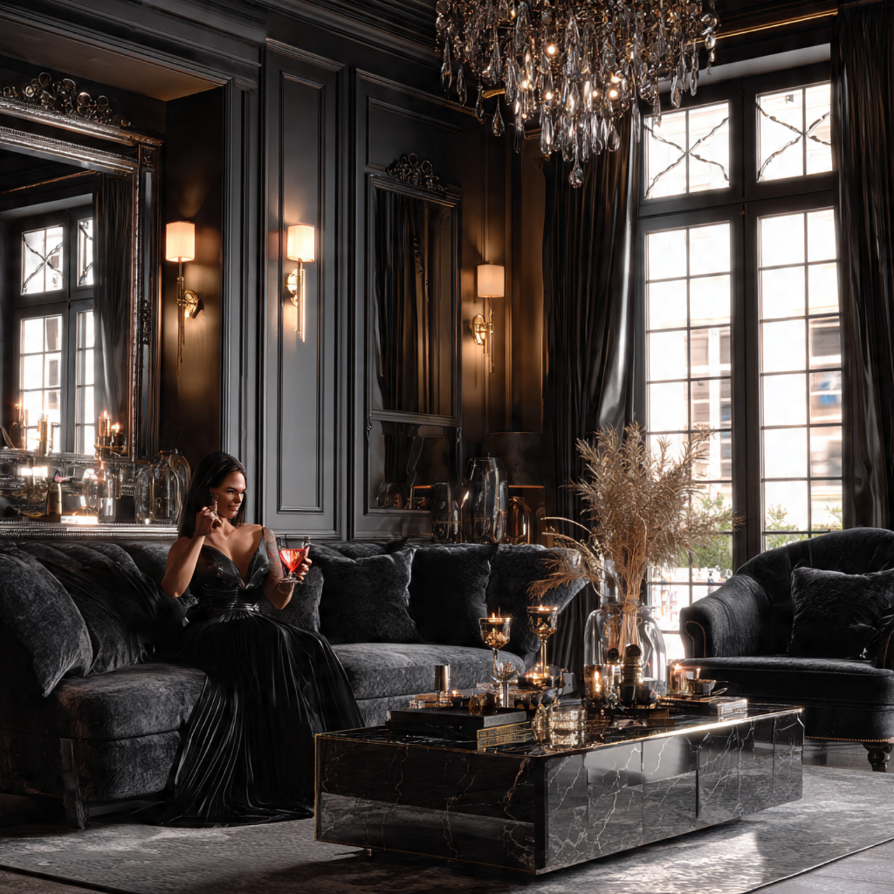 ultra realistic living room interior ideas in holl