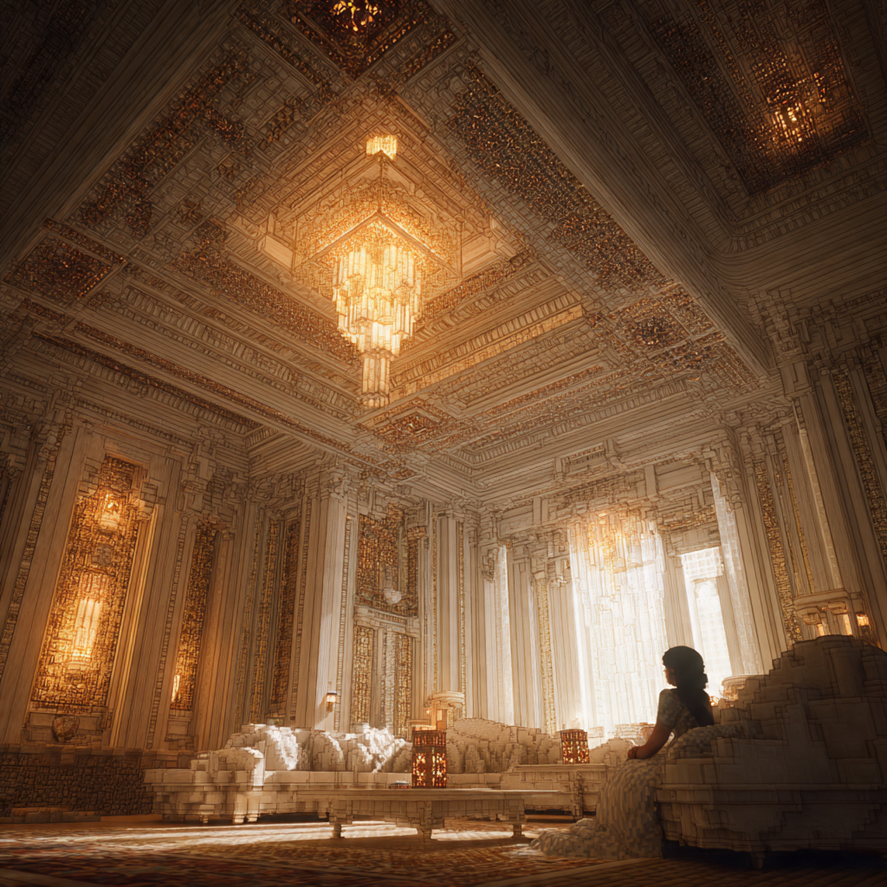 ultra realistic living room minecraft ideas interi 4