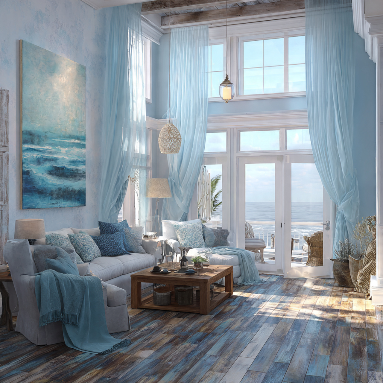 25 Modern Living Room Paint Color Ideas That Wow Every Guest 1 ultra realistic living room painted in serene coas