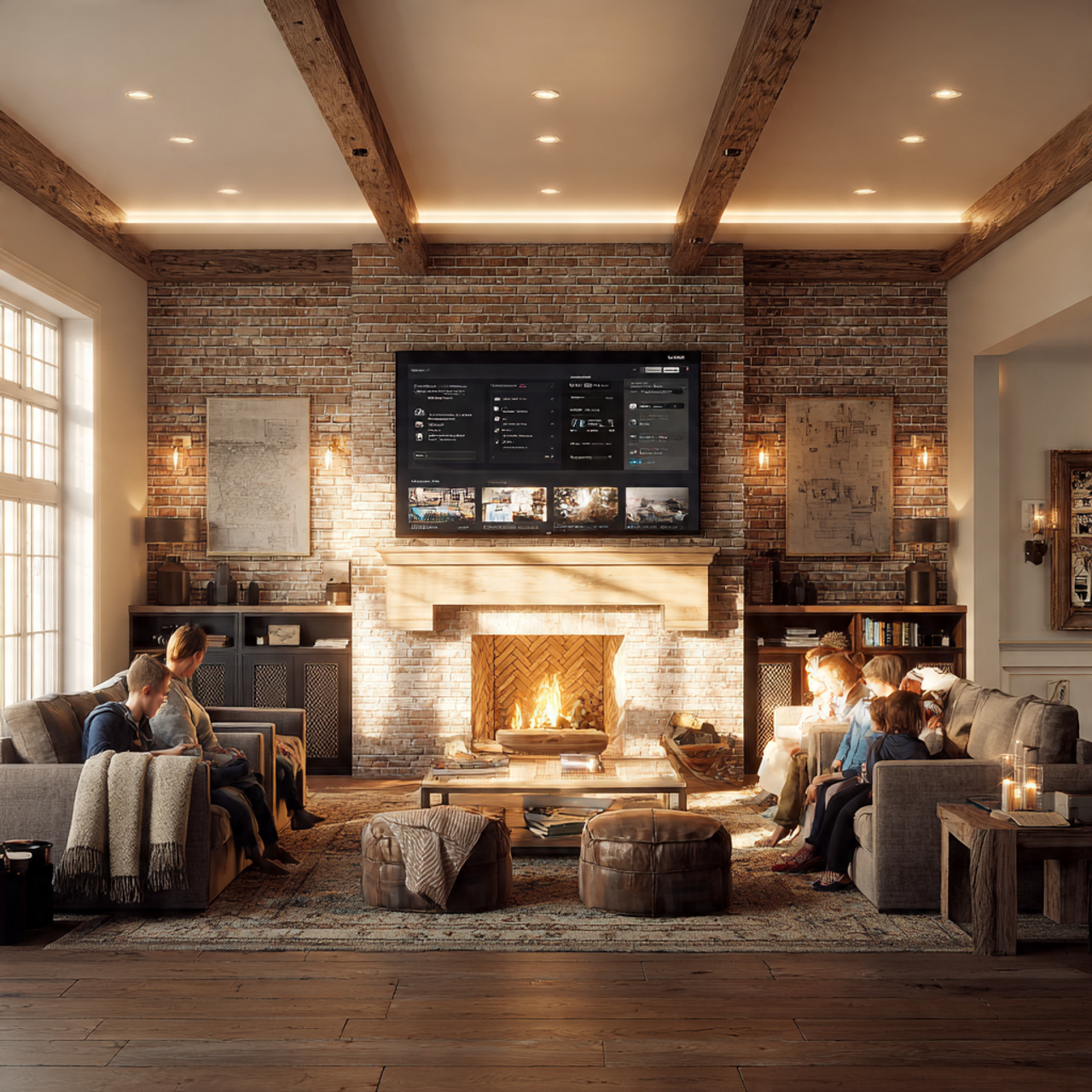 ultra realistic living room tv ideas with tv mount