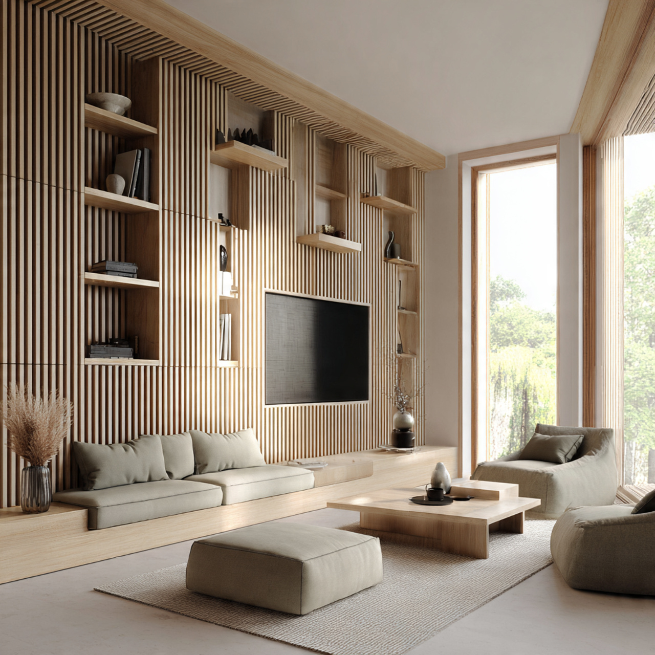 ultra realistic living room wall units ideas featu 9