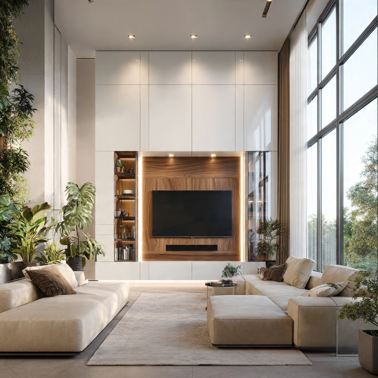 ultra realistic living room wall units ideas featu