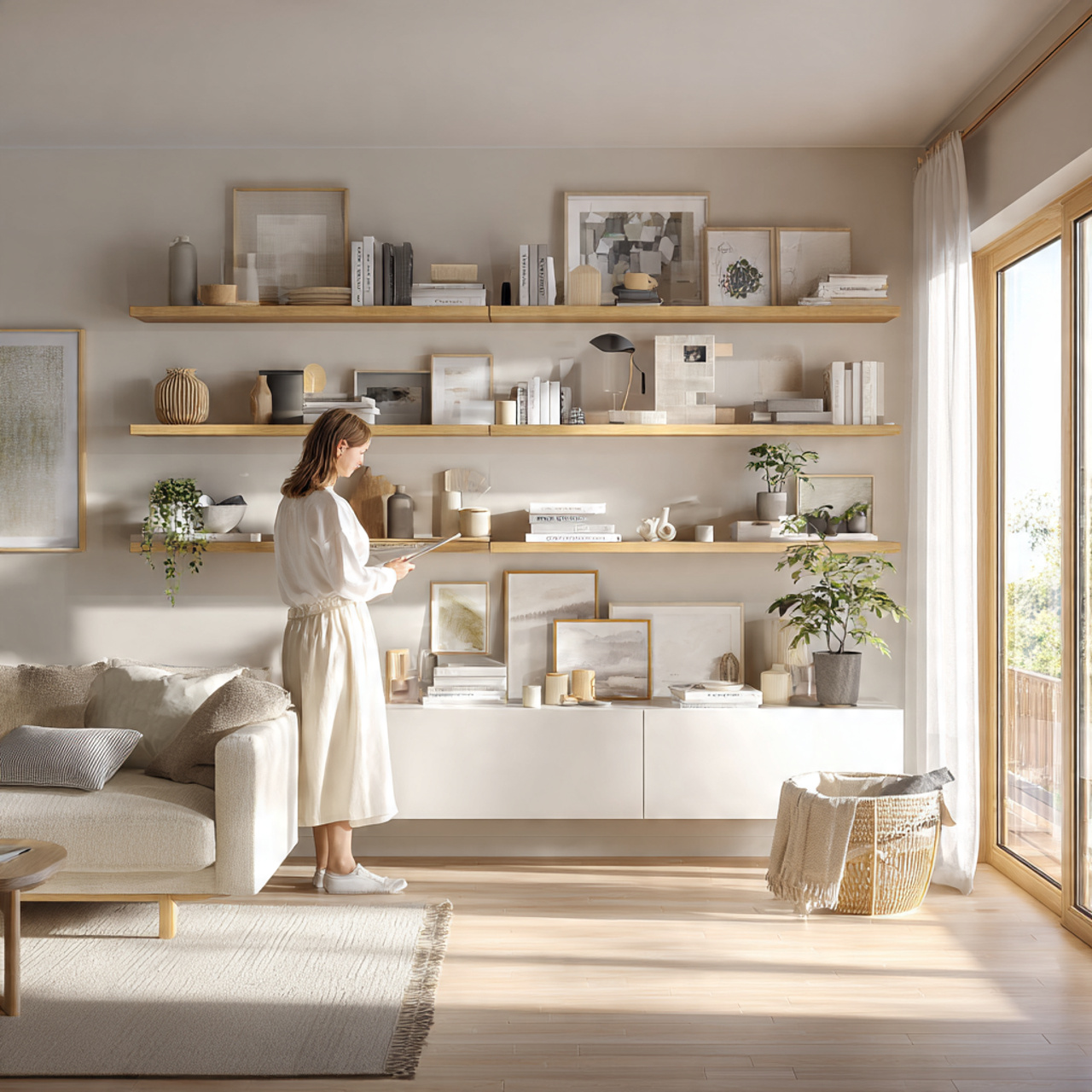 ultra realistic living room wall units ideas with