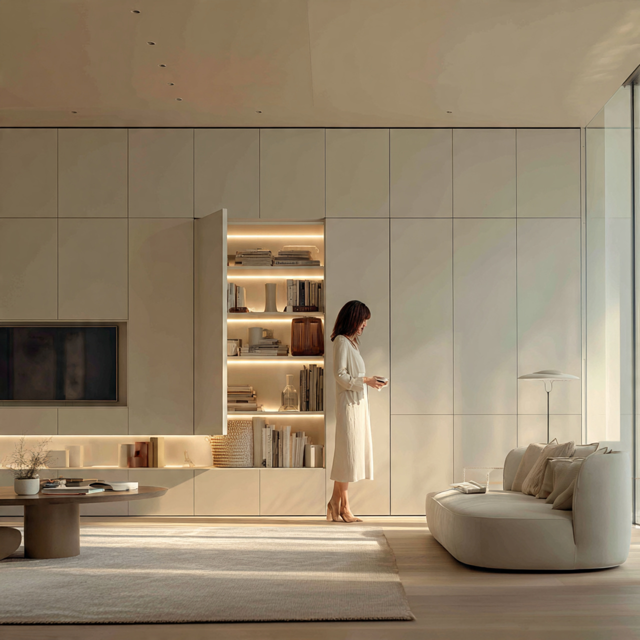 ultra realistic living room wall units ideas with 4