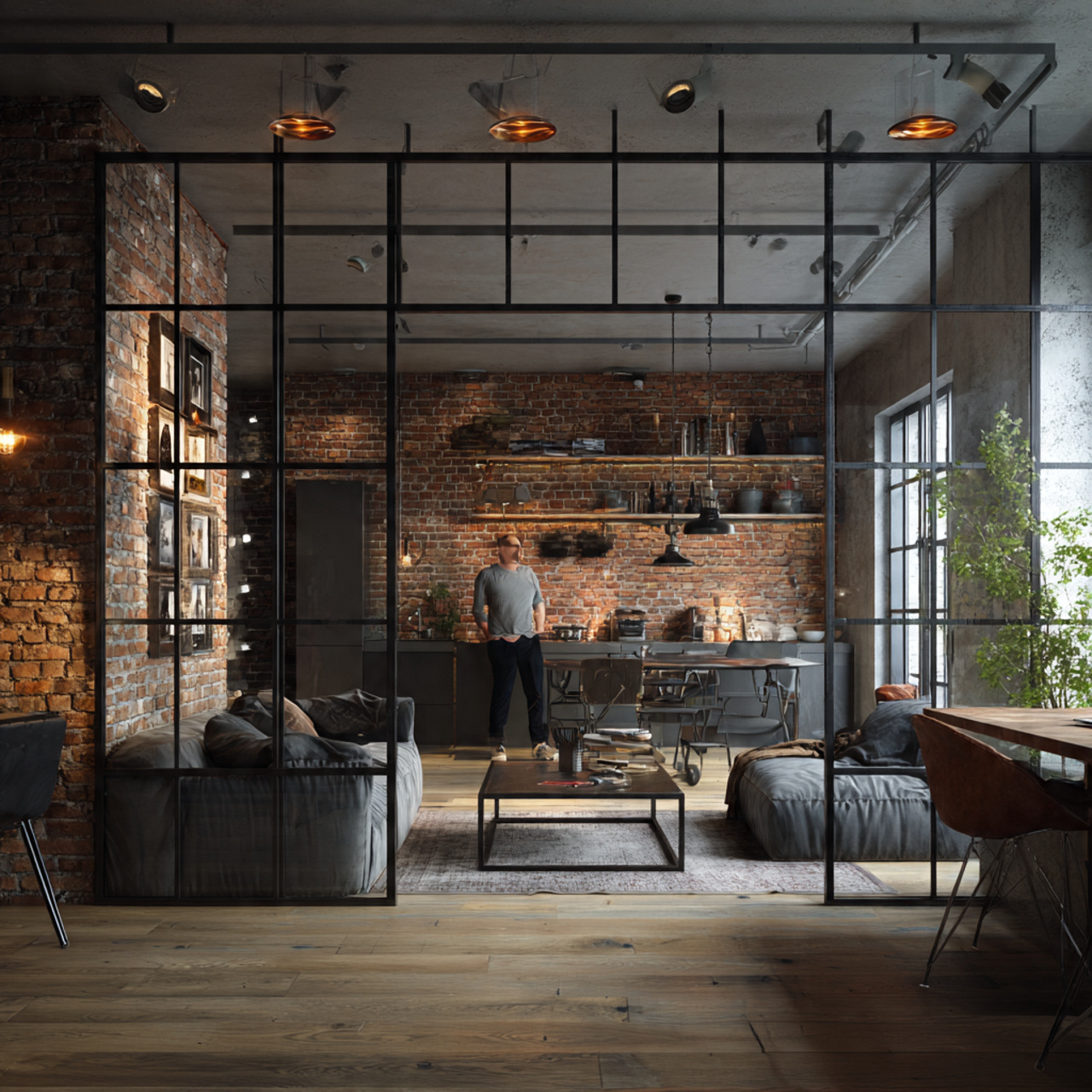 ultra realistic loft style interior featuring livi 1