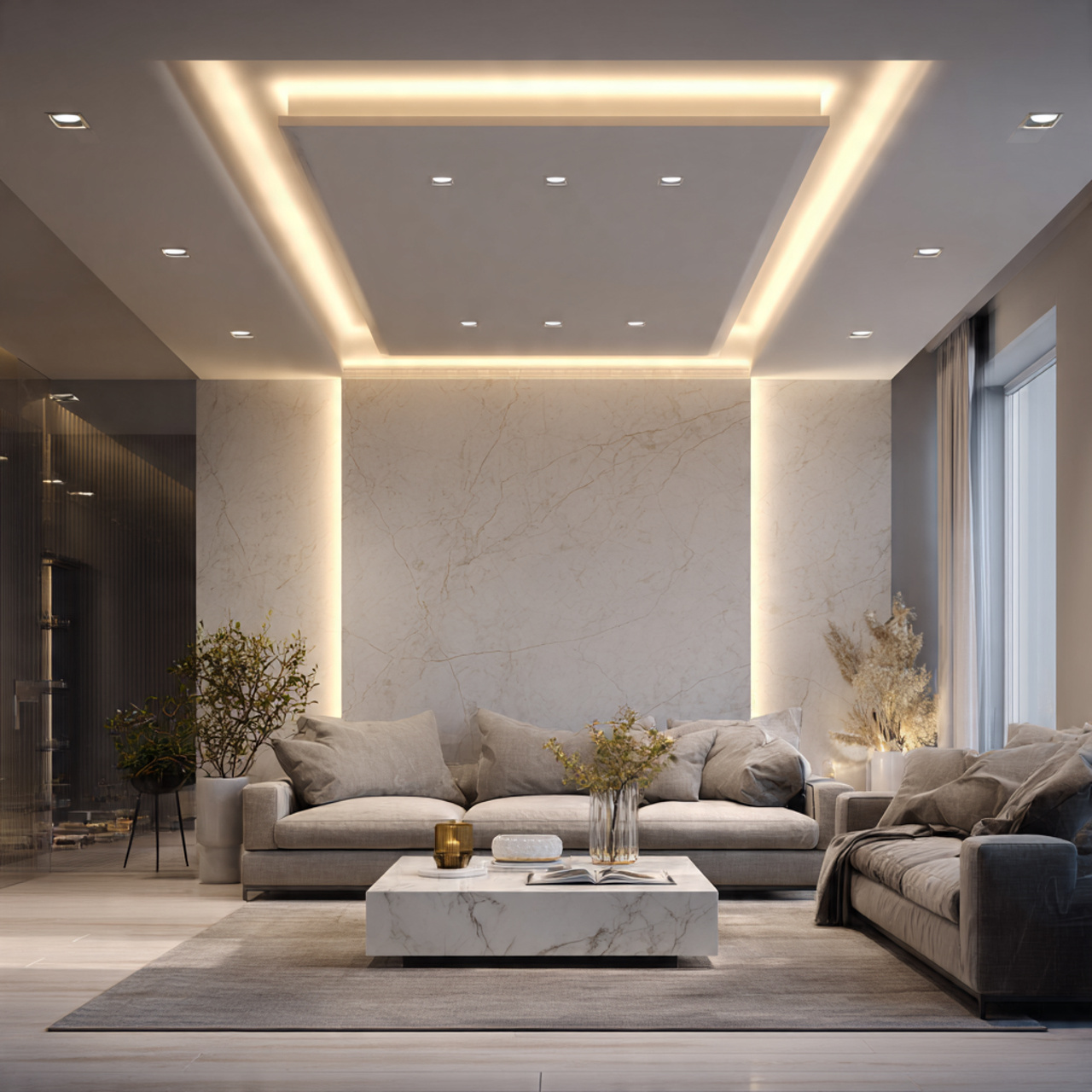 ultra realistic luxury interior featuring living r 2 1