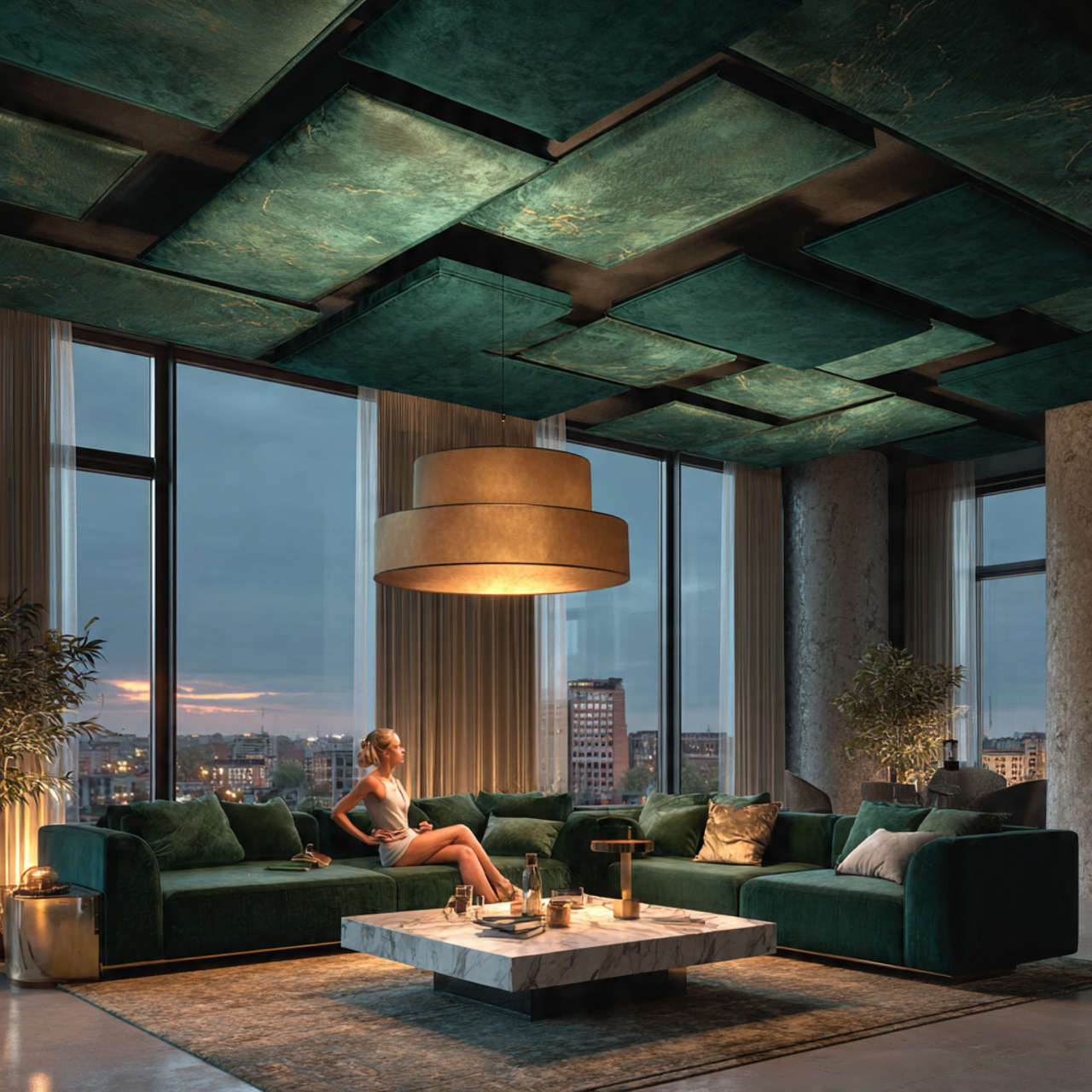 ultra realistic luxury interior featuring living r 3