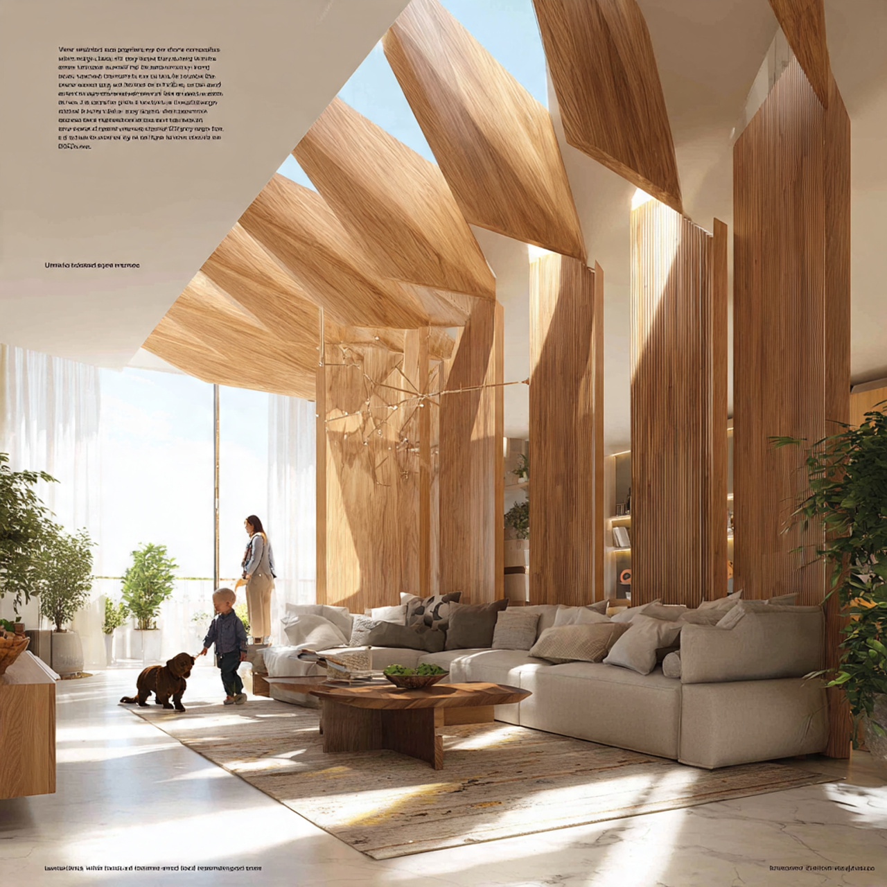 25 Modern & Elegant Living Room Partition Design Ideas You’ll Love 6 ultra realistic modern living room featuring rotat