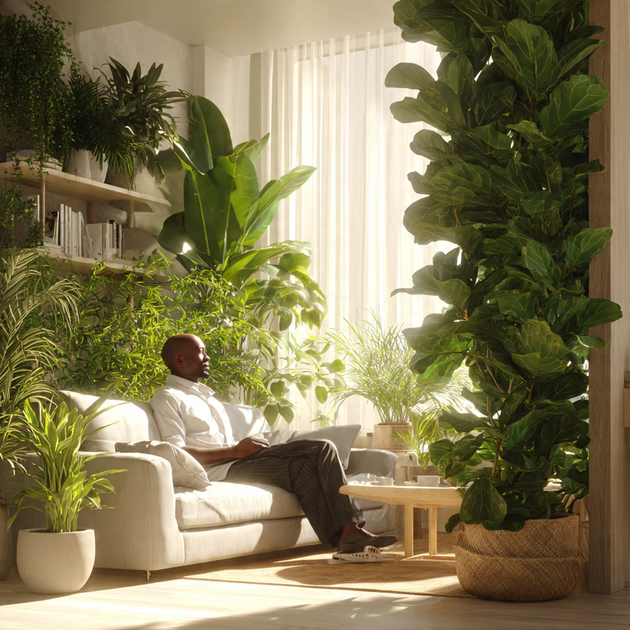 ultra realistic modern living space showcasing liv