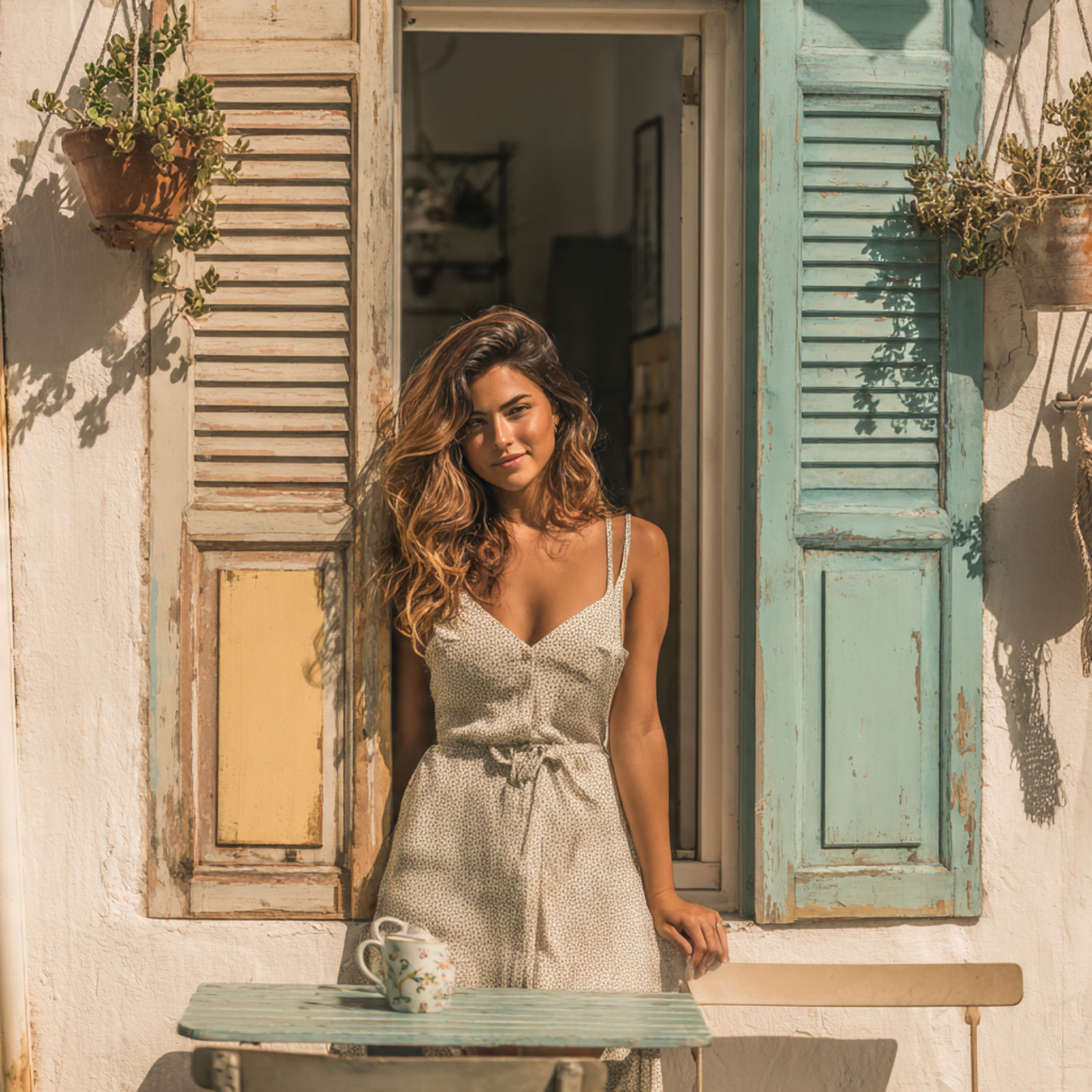 ultra realistic photo of balcony wall decor ideas 10