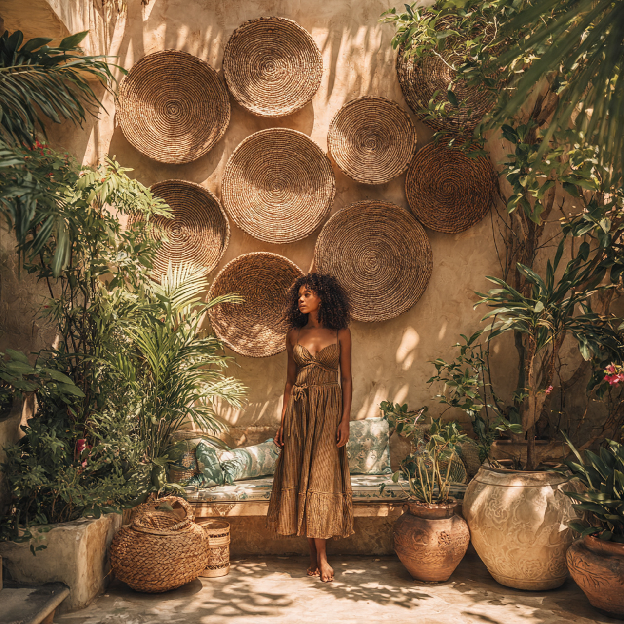 ultra realistic photo of balcony wall decor ideas 12