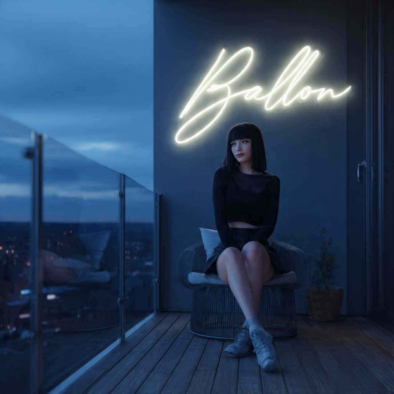 ultra realistic photo of balcony wall decor ideas 14