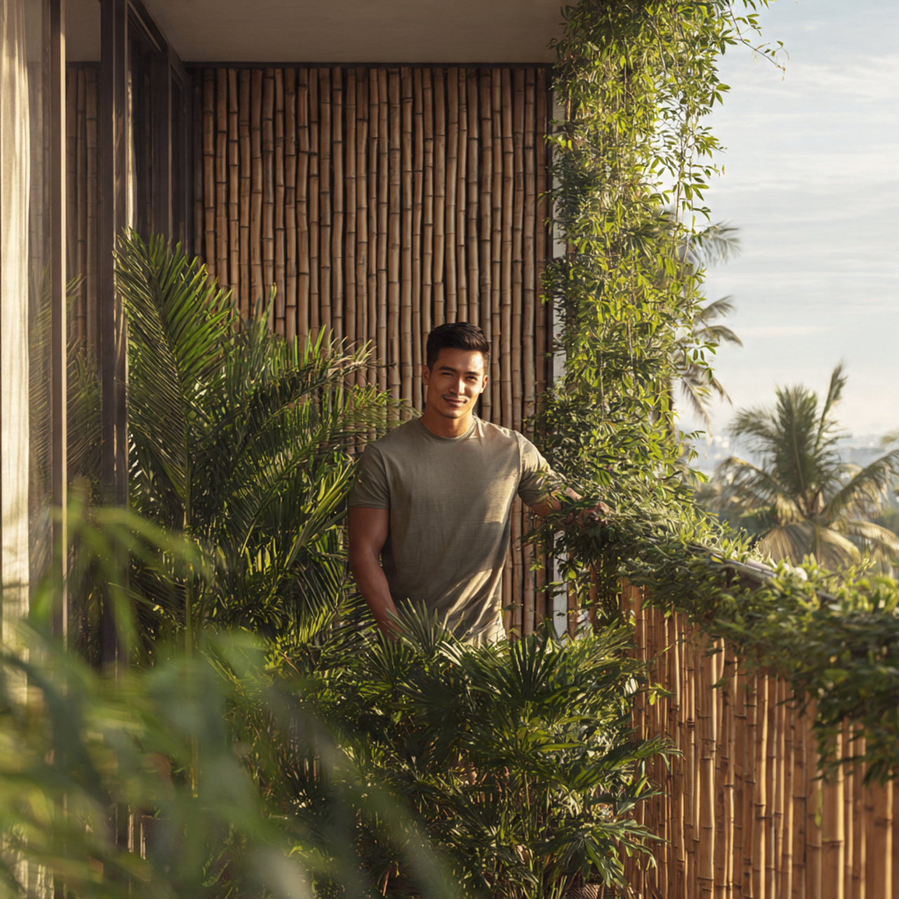 ultra realistic photo of balcony wall decor ideas 18 1